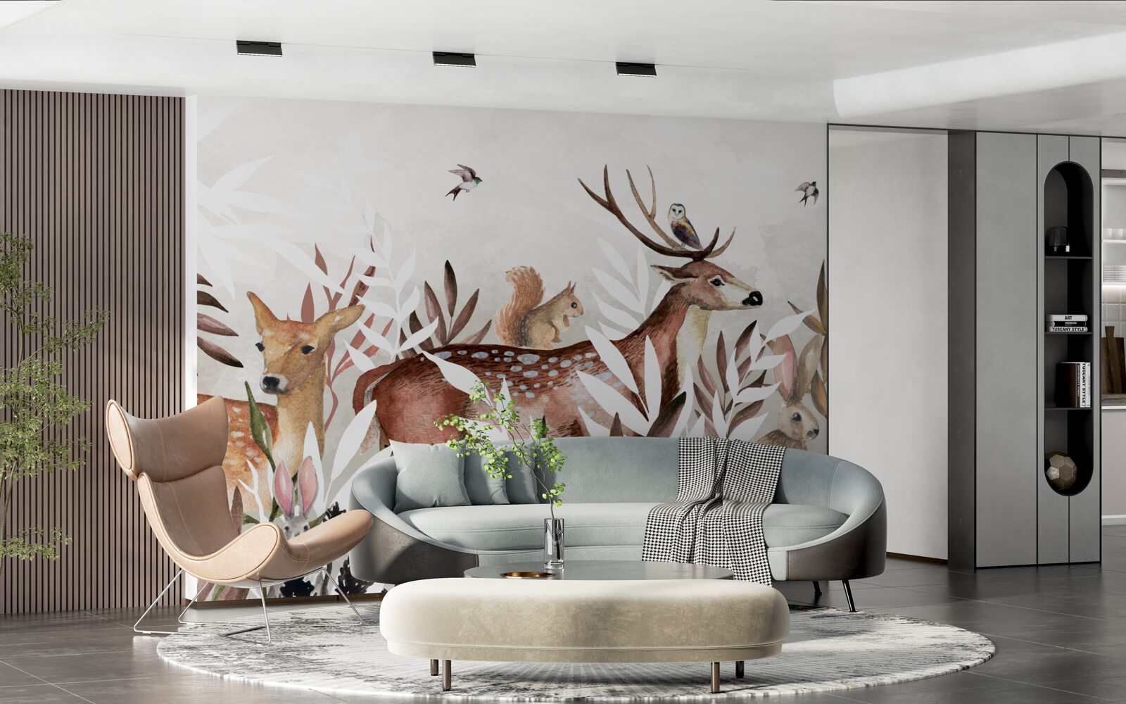 Фотошпалери лісові мешканці та рослини