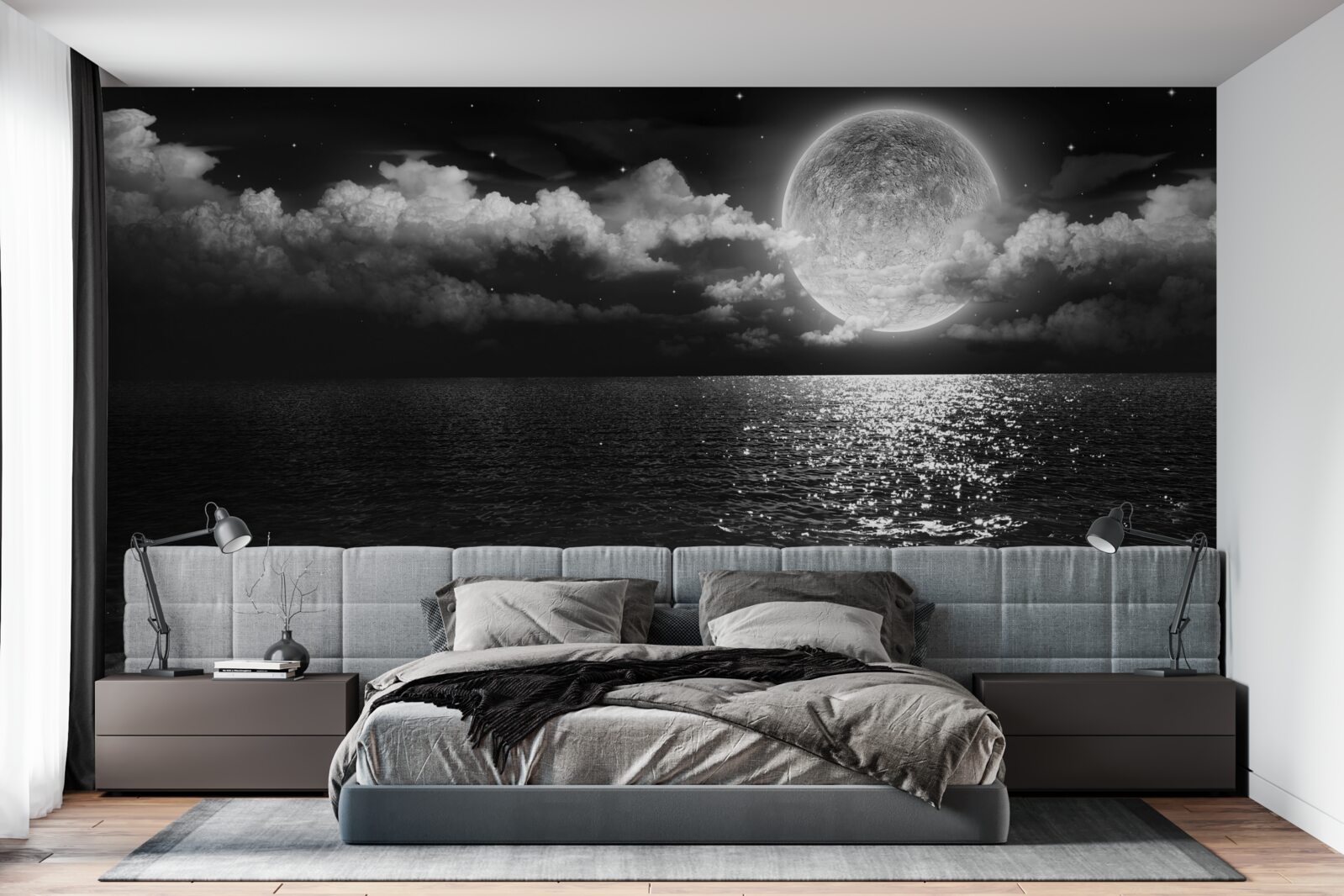 Фотошпалери спокійний берег вночі