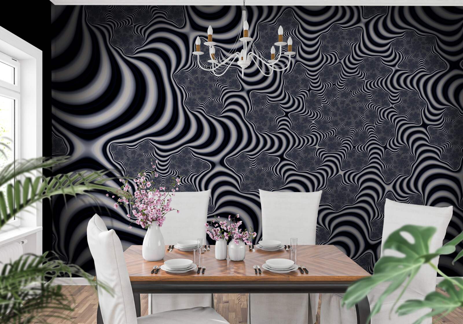 Фотошпалери трубки з ремінцями, що розтягуються на відстань