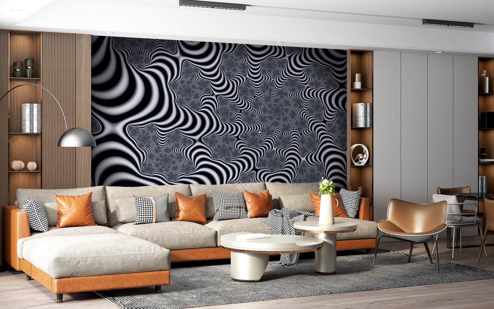 Фотошпалери трубки з ремінцями, що розтягуються на відстань