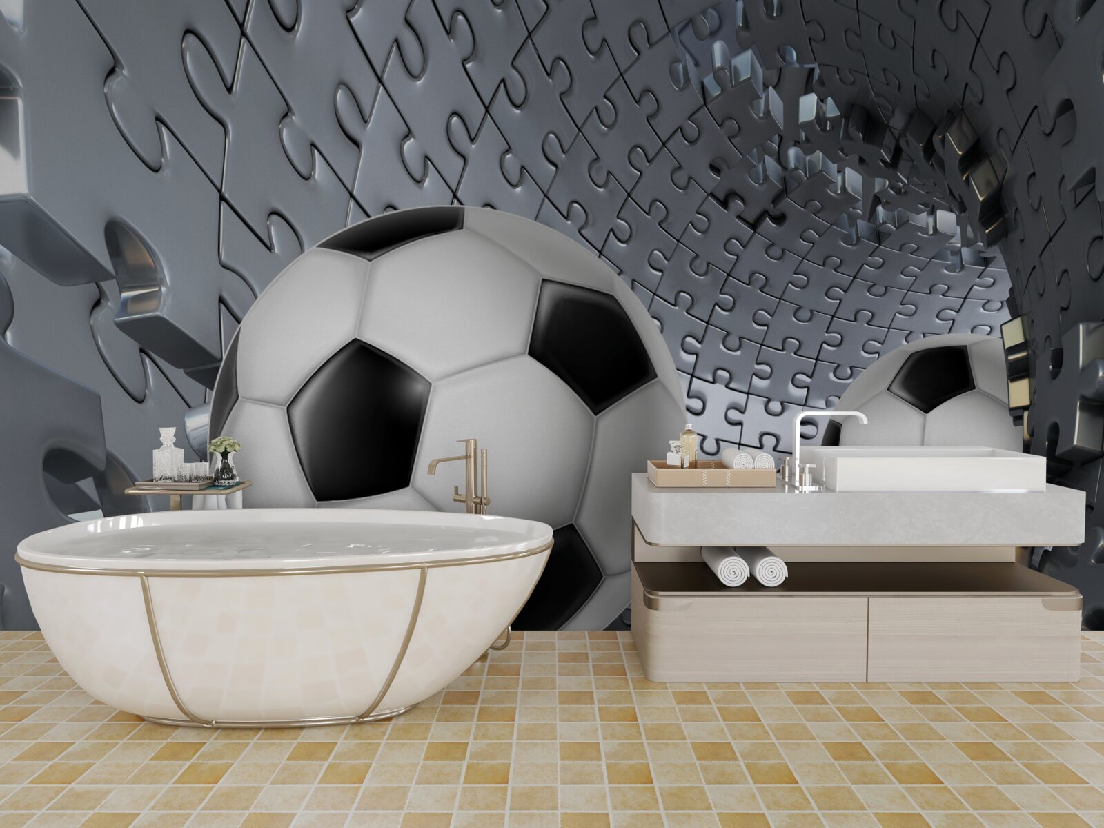 Фотошпалери кульки та пазли