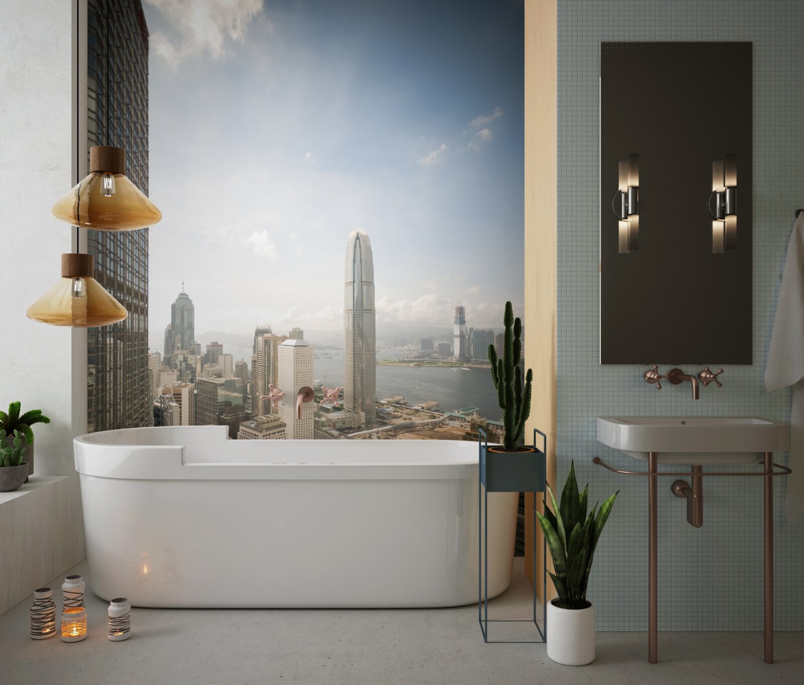 Фотошпалери чудовий огляд сучасного міста