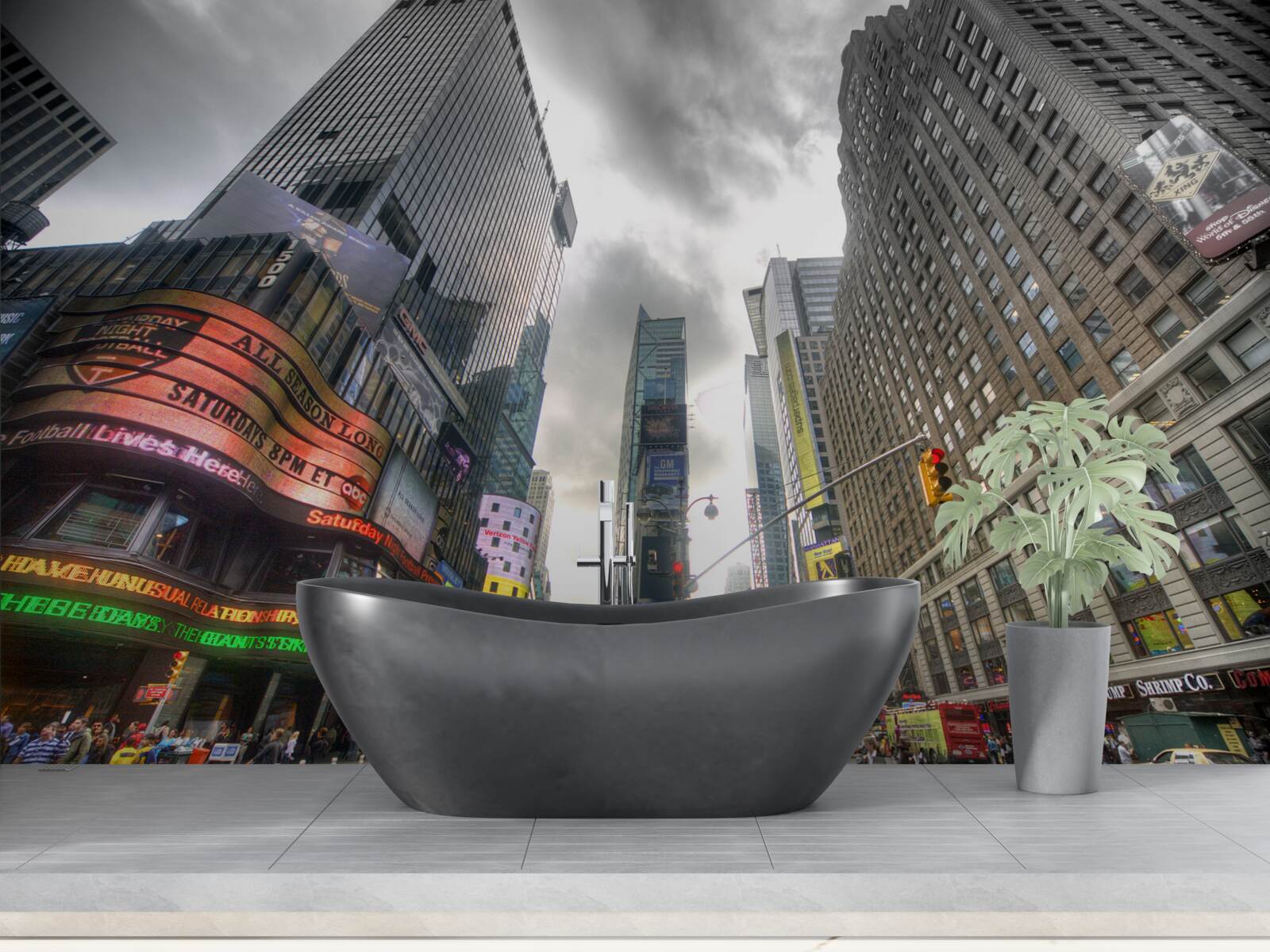 Фотошпалери місто напередодні шторму