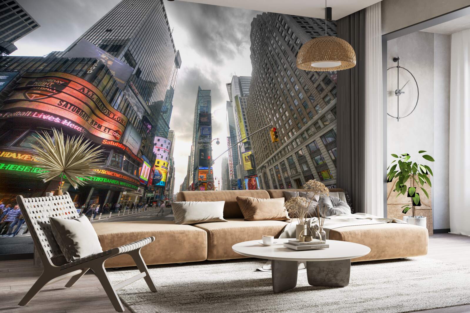 Фотошпалери місто напередодні шторму