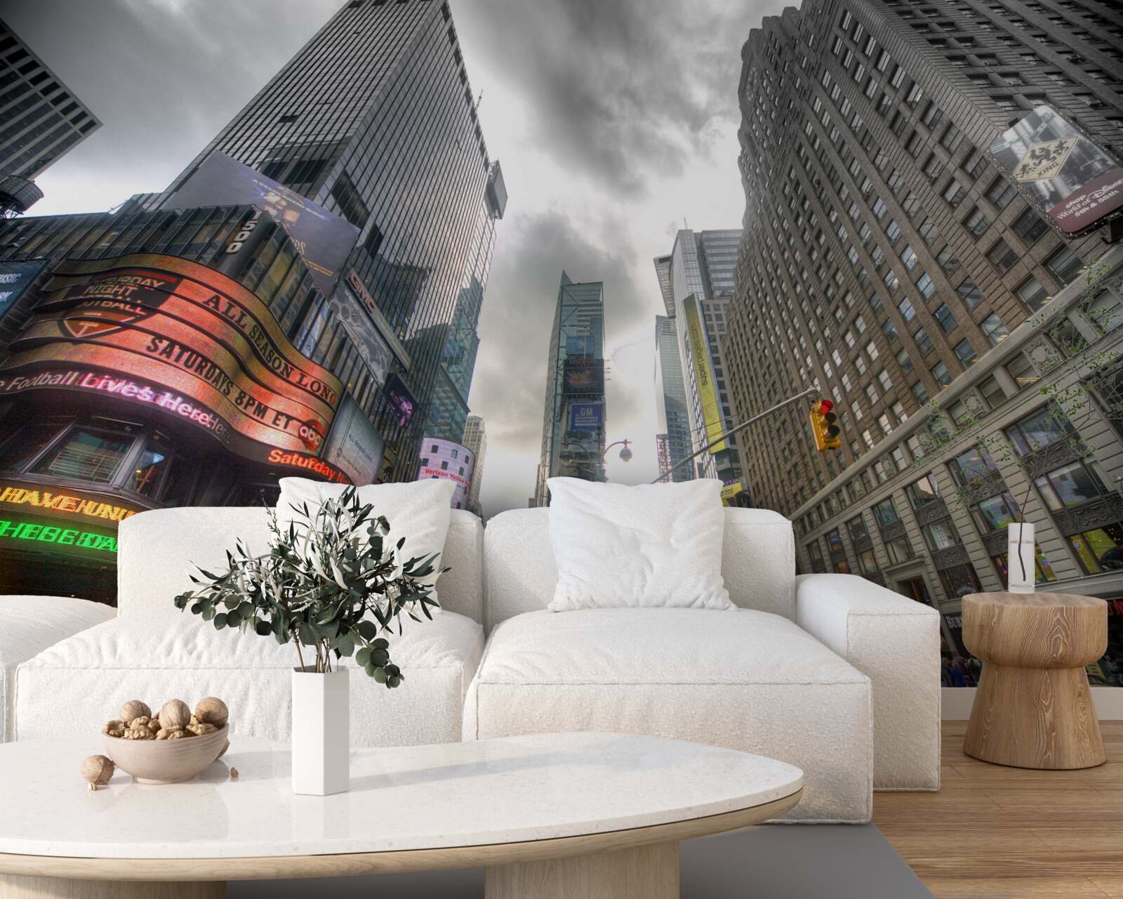 Фотошпалери місто напередодні шторму