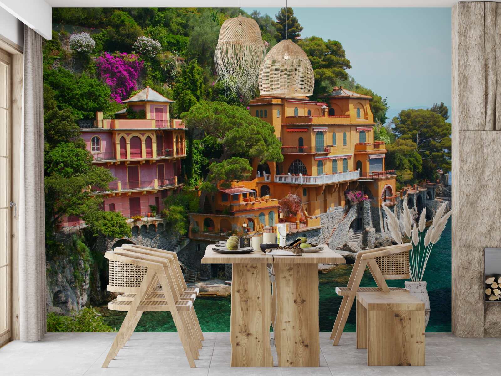 Фотошпалери тропічні резиденції на березі моря