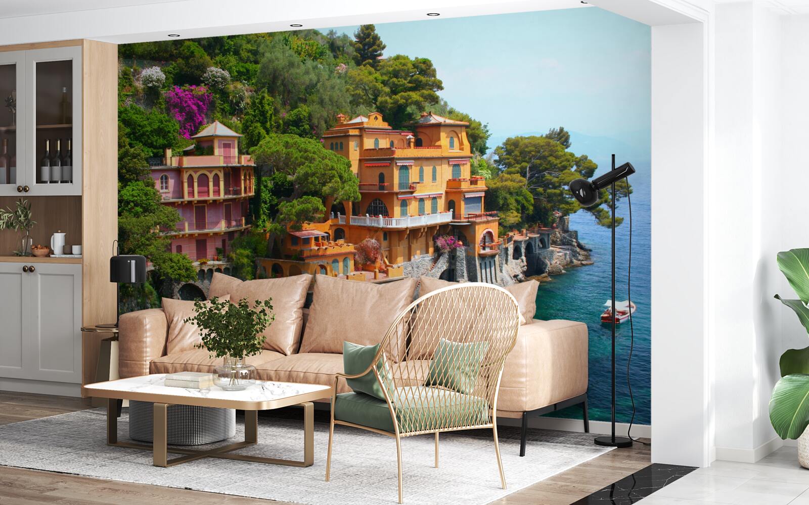 Фотошпалери тропічні резиденції на березі моря