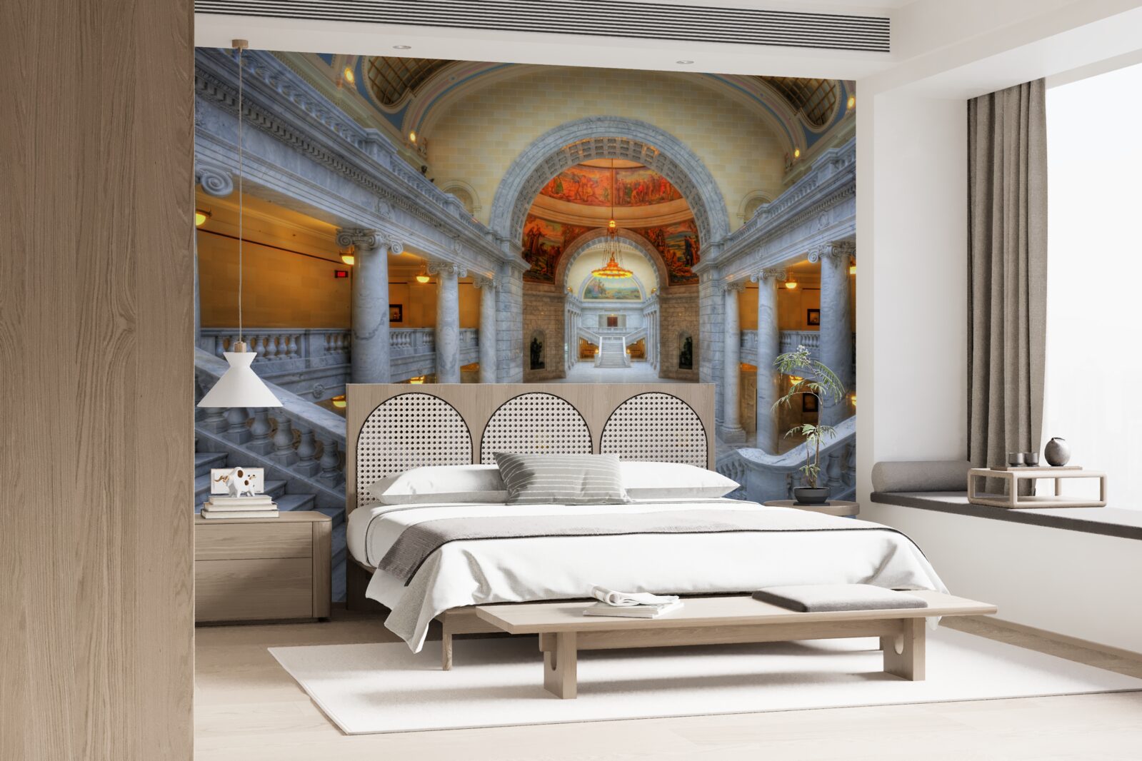 Фотошпалери серія сходів з вигнутими маршами