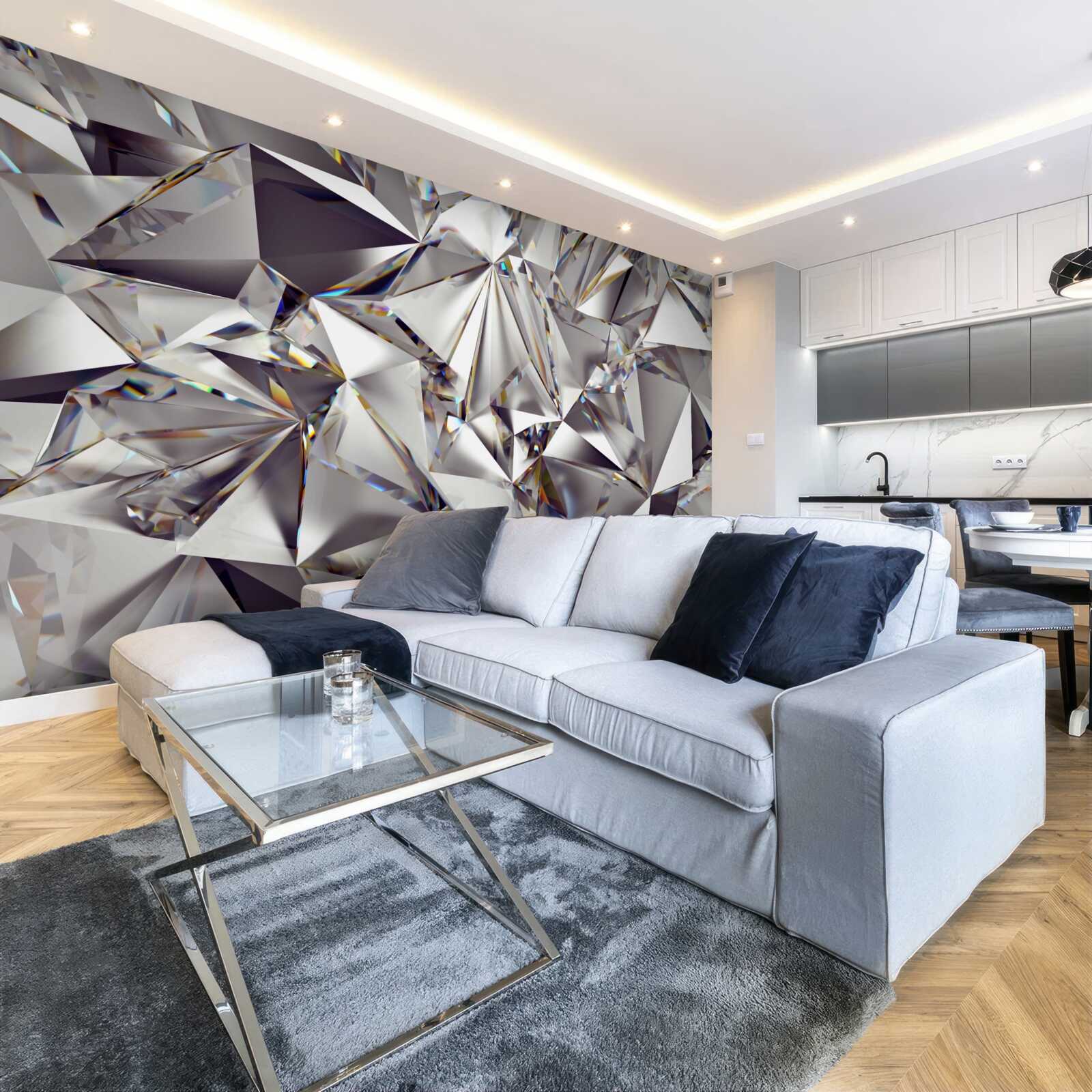 Фотошпалери абстракція з використанням геометричних форм