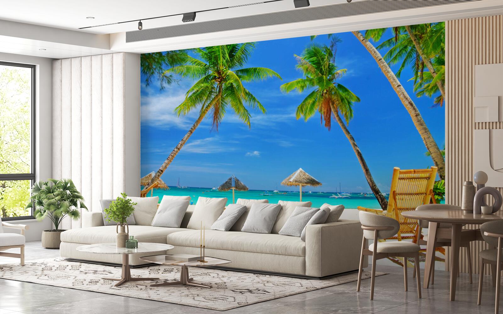 Фотошпалери тихий райський куточок на березі моря