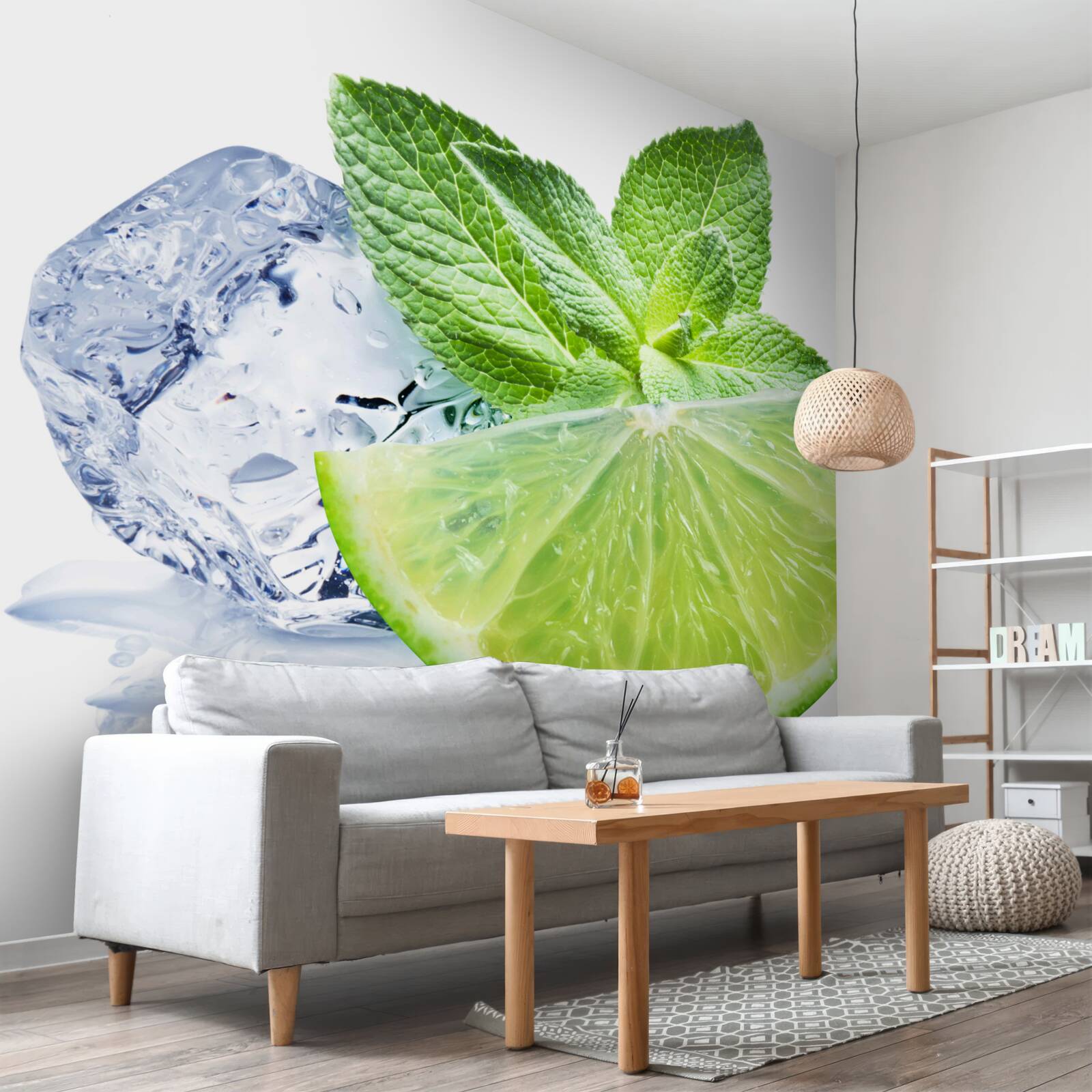 Фотошпалери Коктейль з лаймом та м'ятою