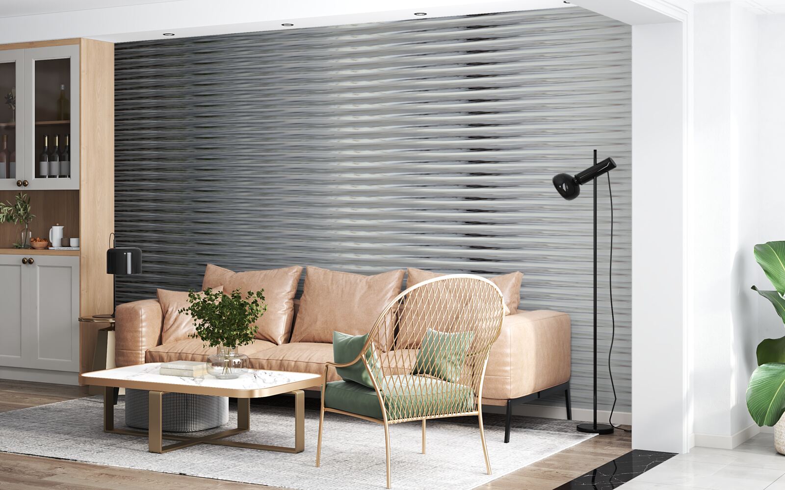 Фотошпалери градієнт горизонтальних смуг