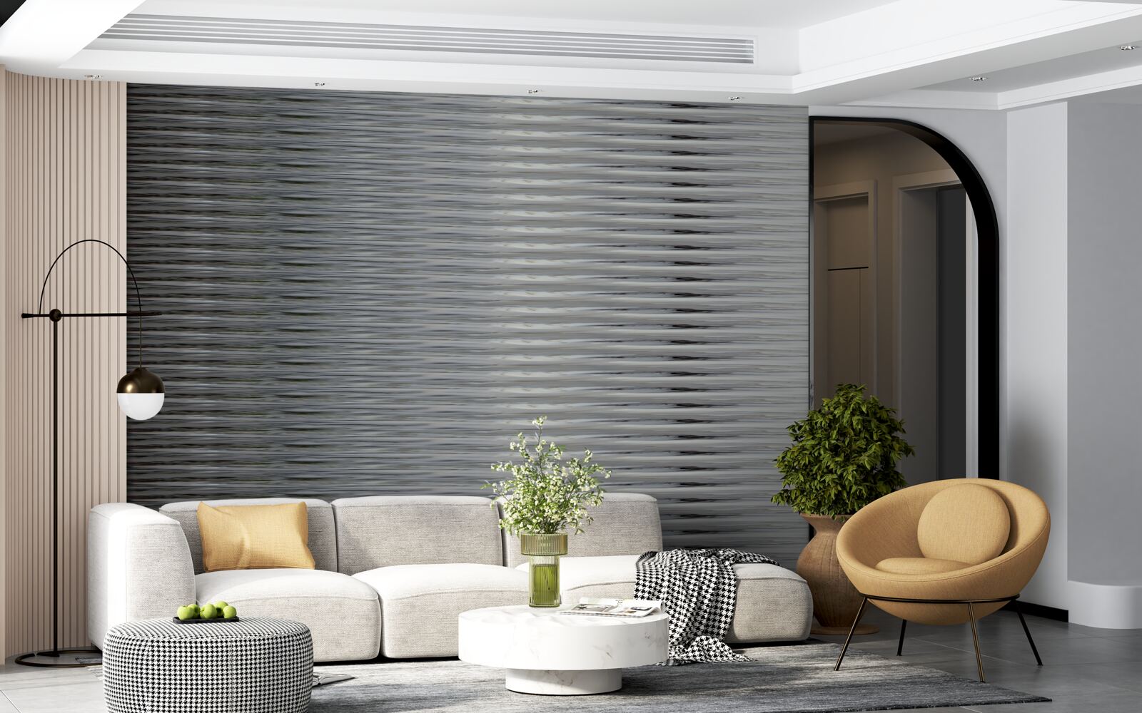 Фотошпалери градієнт горизонтальних смуг