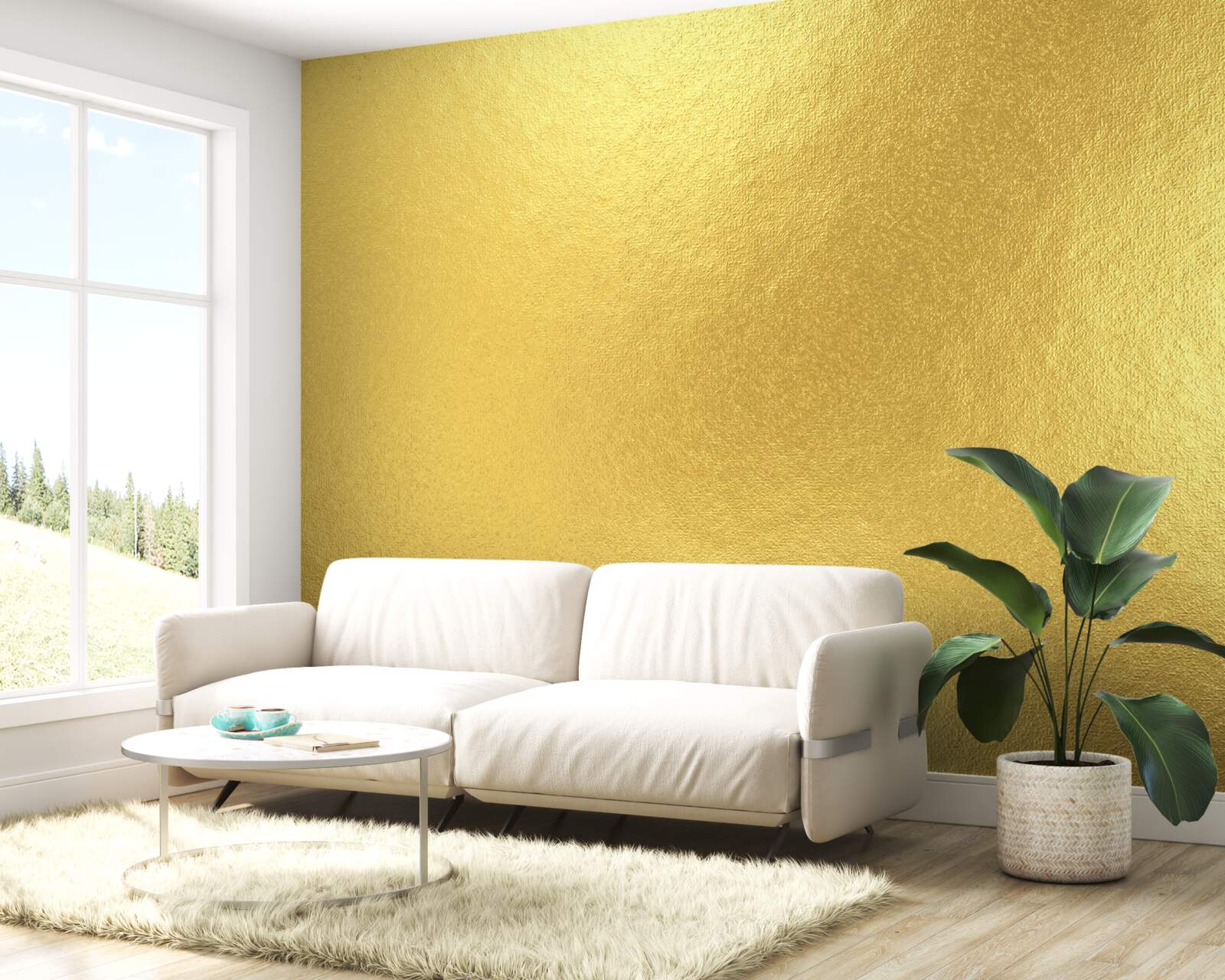 Фотошпалери сонце через вікно, коли йде дощ