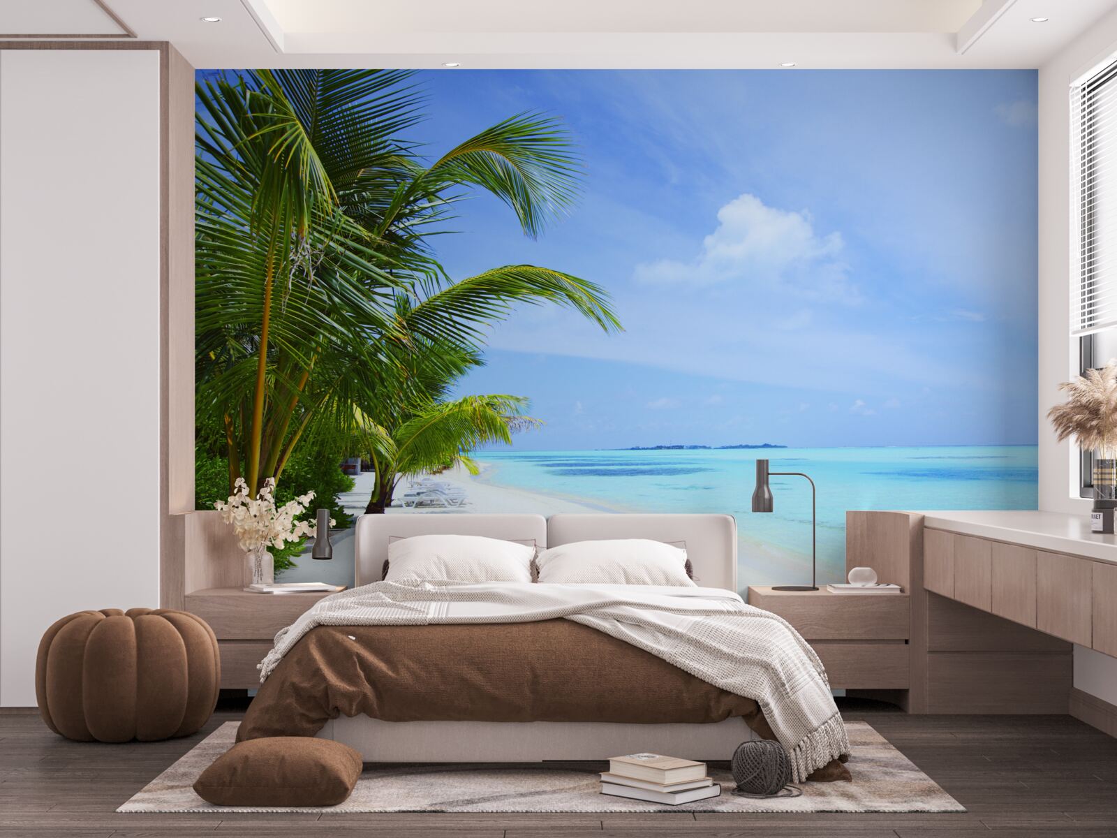 Фотошпалери бірюзові води біля тропічних берегів