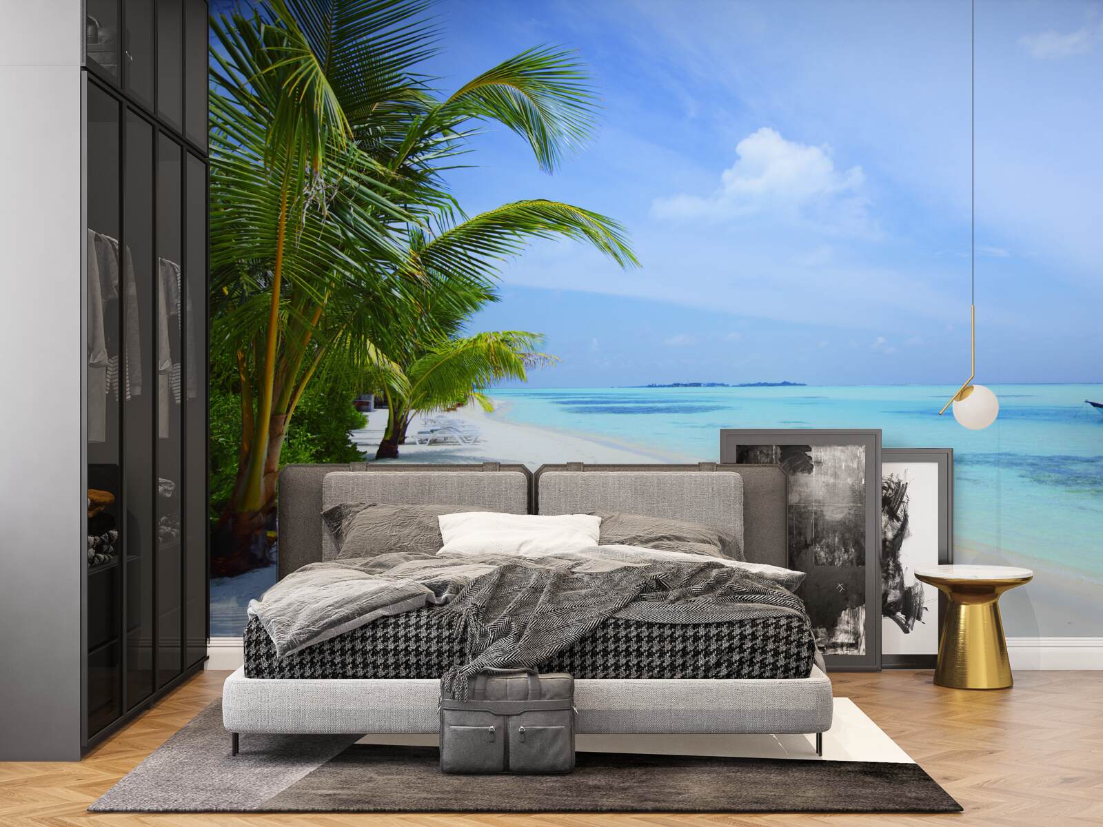 Фотошпалери бірюзові води біля тропічних берегів