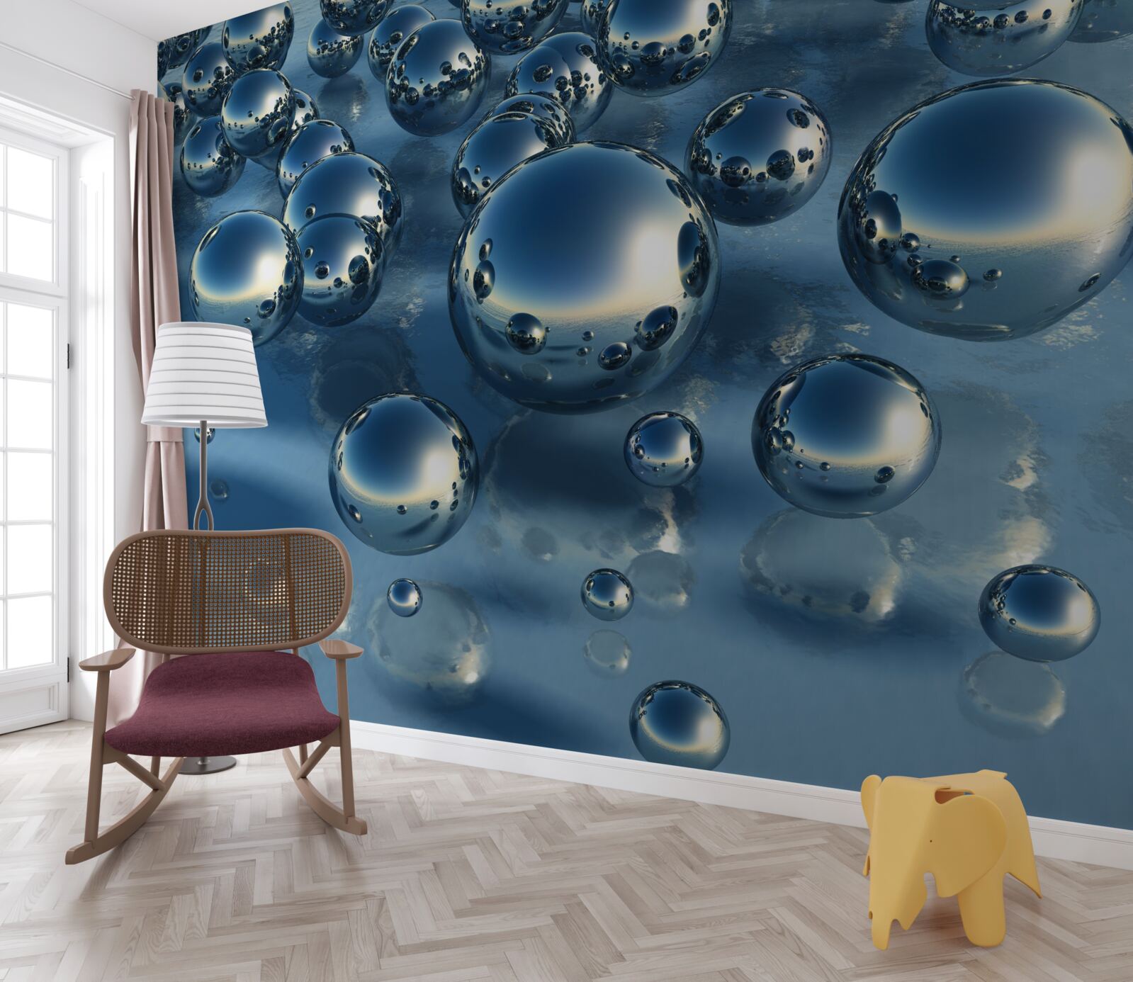 Фотошпалери абстракція великих крапель дощу