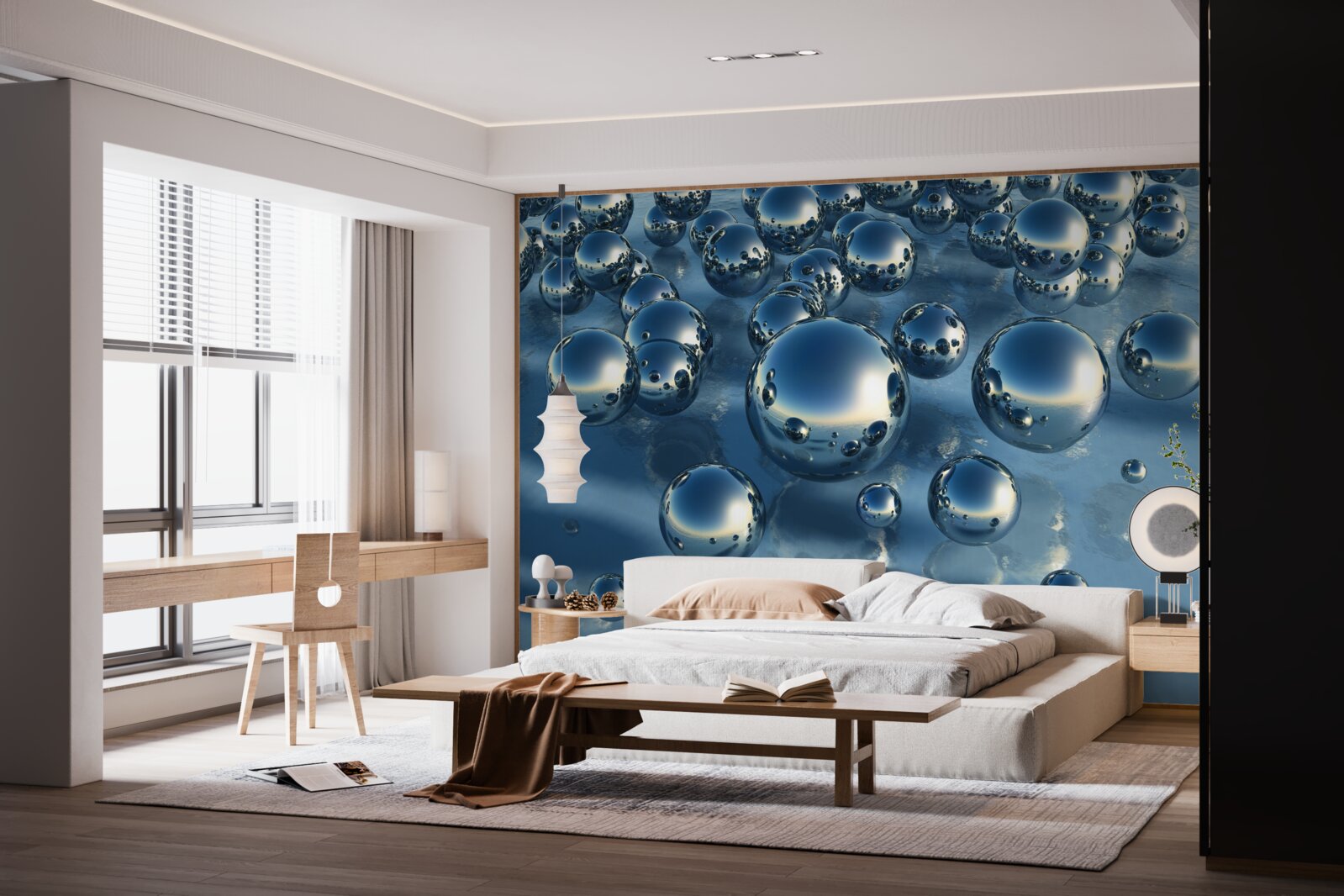 Фотошпалери абстракція великих крапель дощу