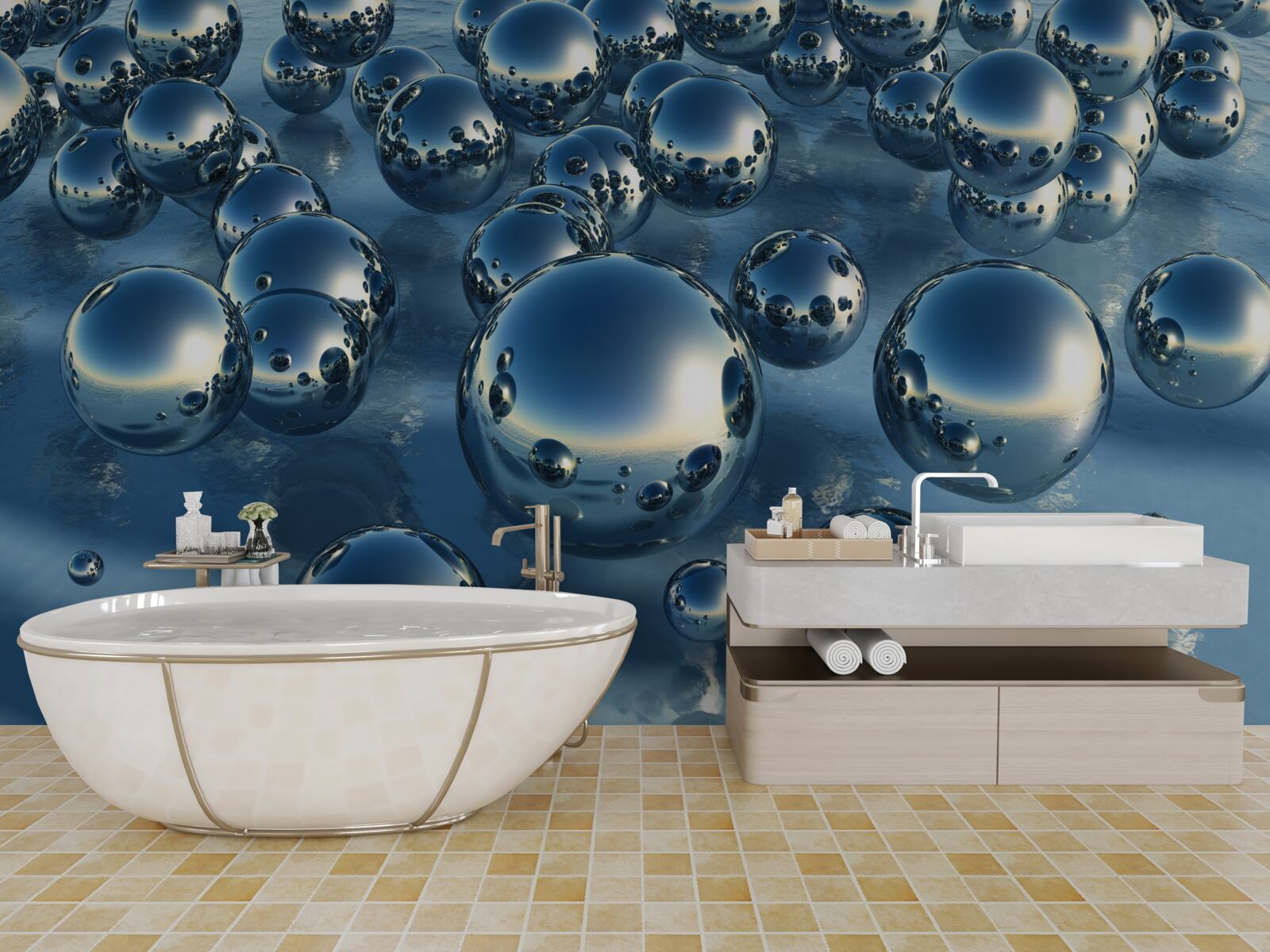 Фотошпалери абстракція великих крапель дощу