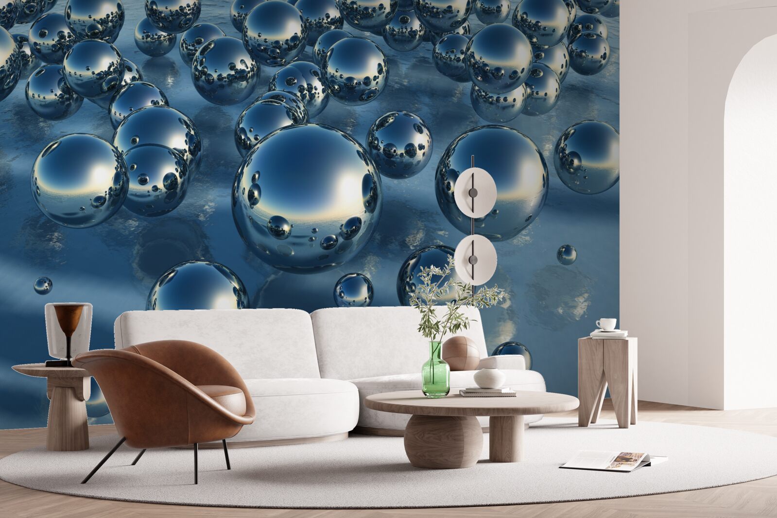 Фотошпалери абстракція великих крапель дощу