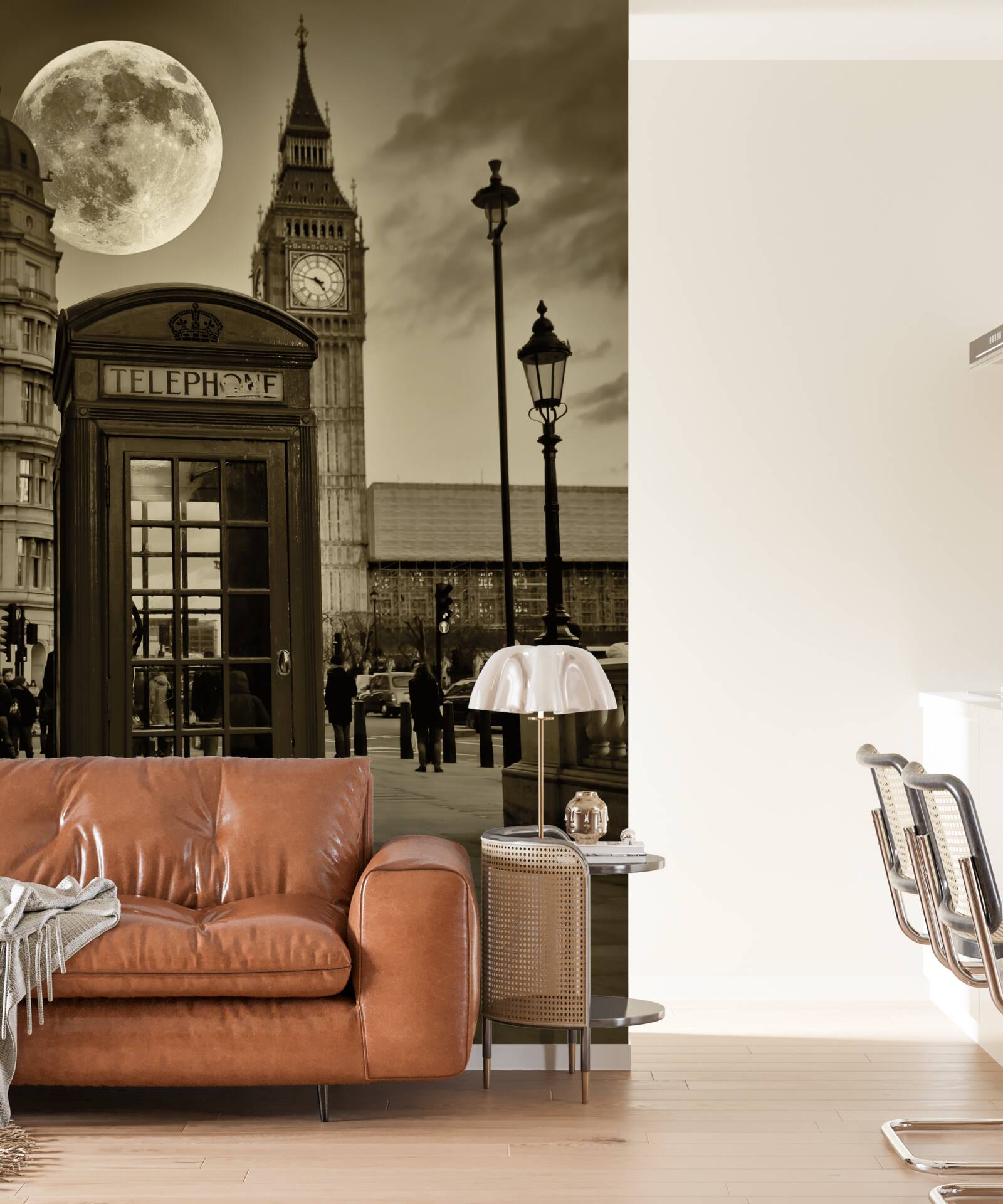 Фотошпалери телефонна будка біля Біг-Бена