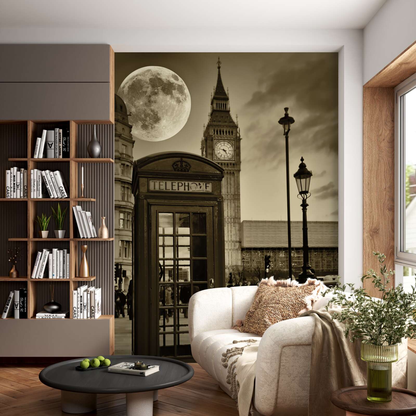 Фотошпалери телефонна будка біля Біг-Бена