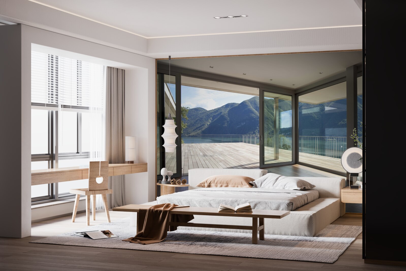 Фотошпалери чудовий панорамний вид з тераси