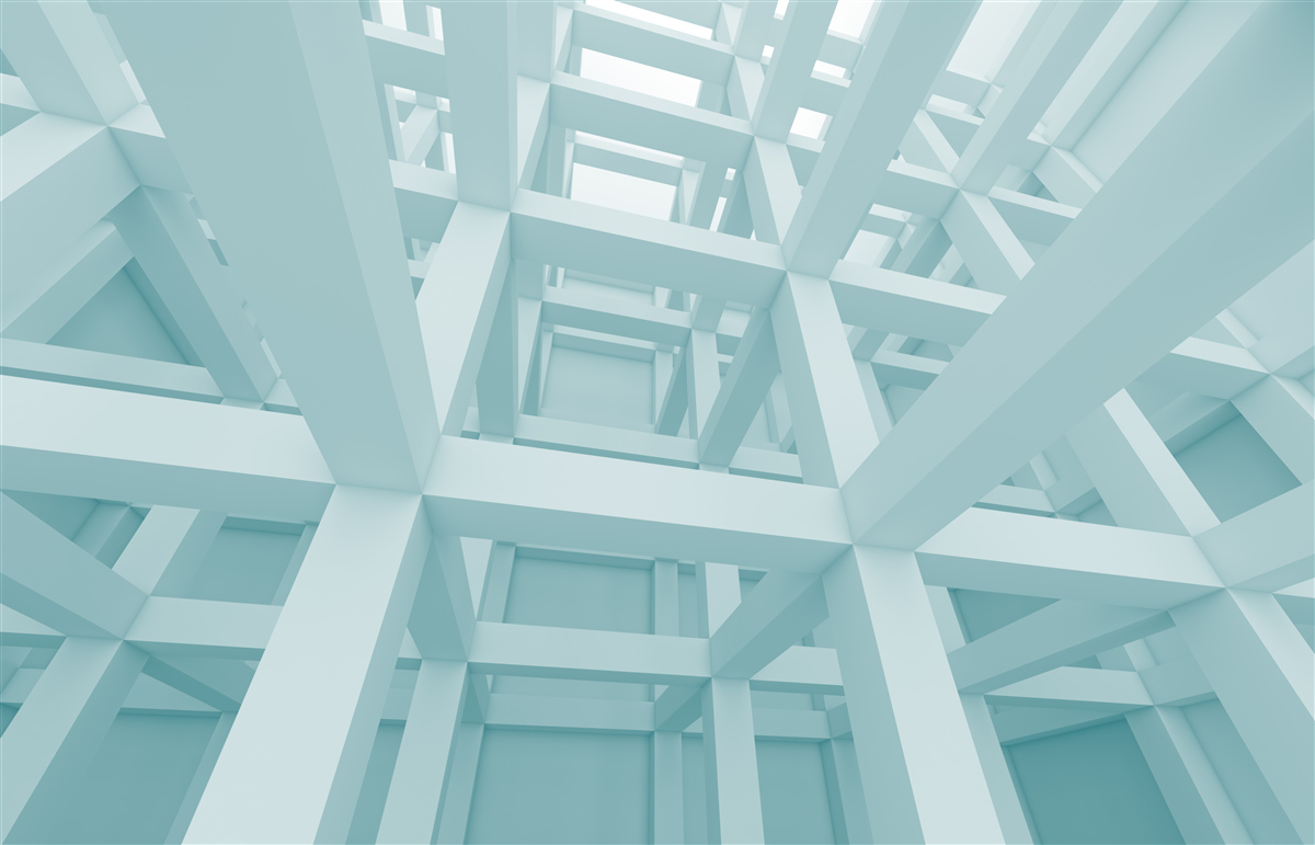 Фотошпалери абстрактні металеві форми