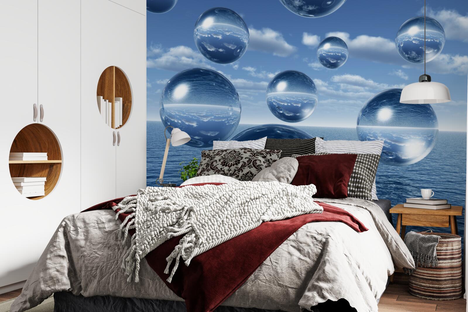 Фотошпалери краплі води стікають у море