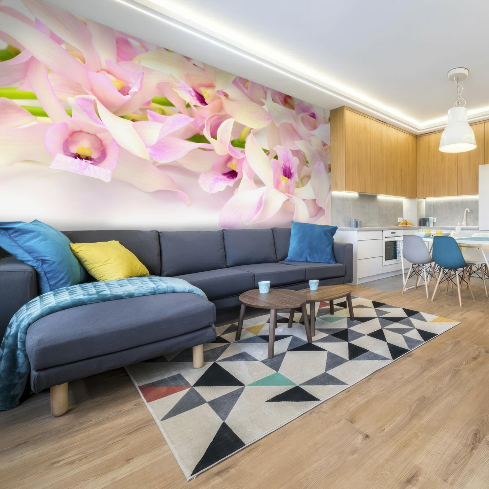 Фотошпалери ніжні рожеві квіткові бутони