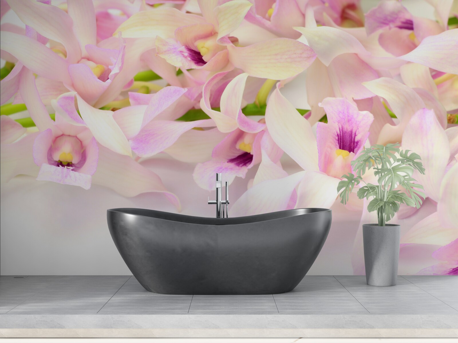 Фотошпалери ніжні рожеві квіткові бутони