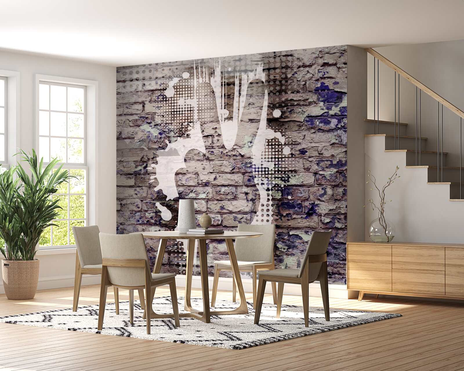 Фотошпалери тінь руки на стіні