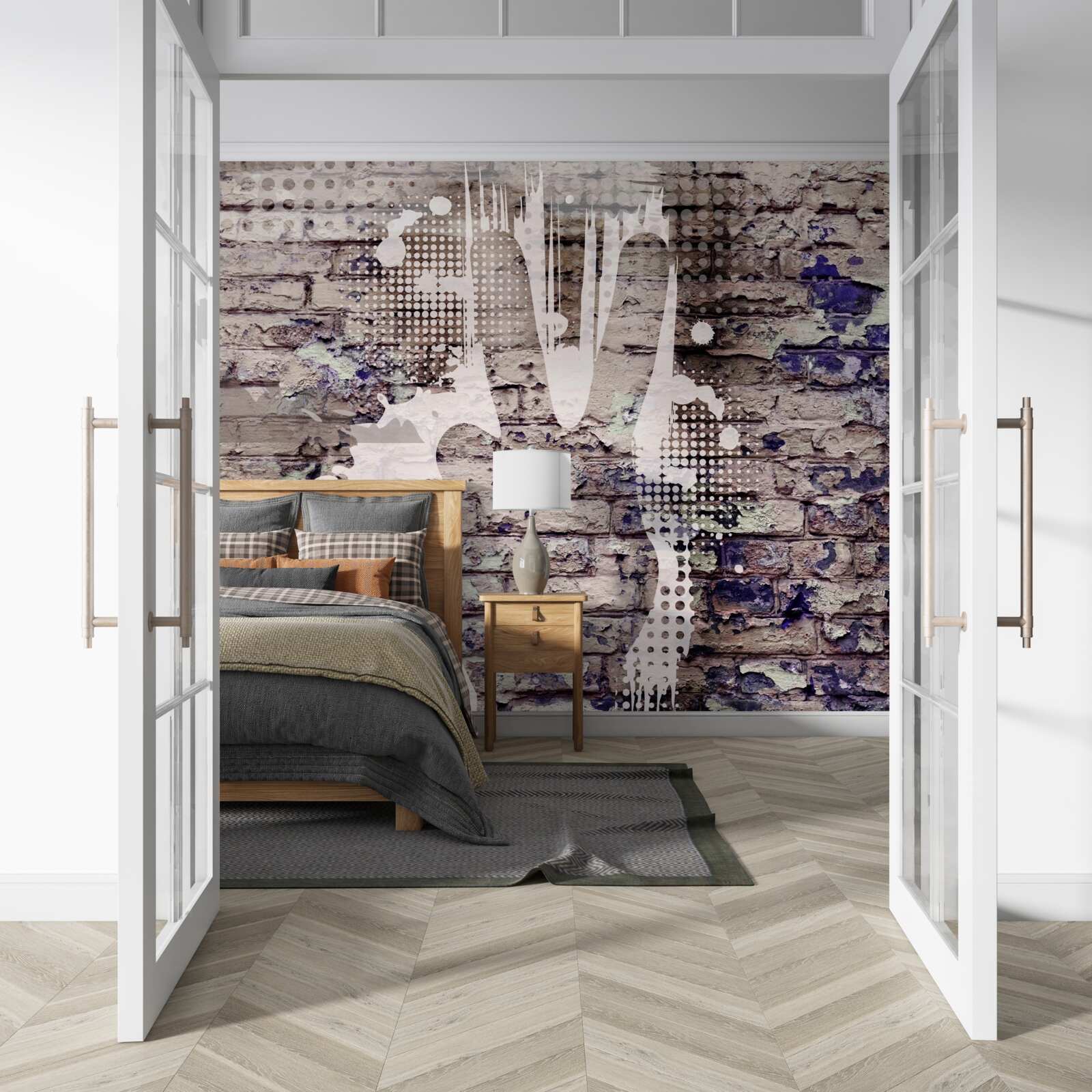 Фотошпалери тінь руки на стіні