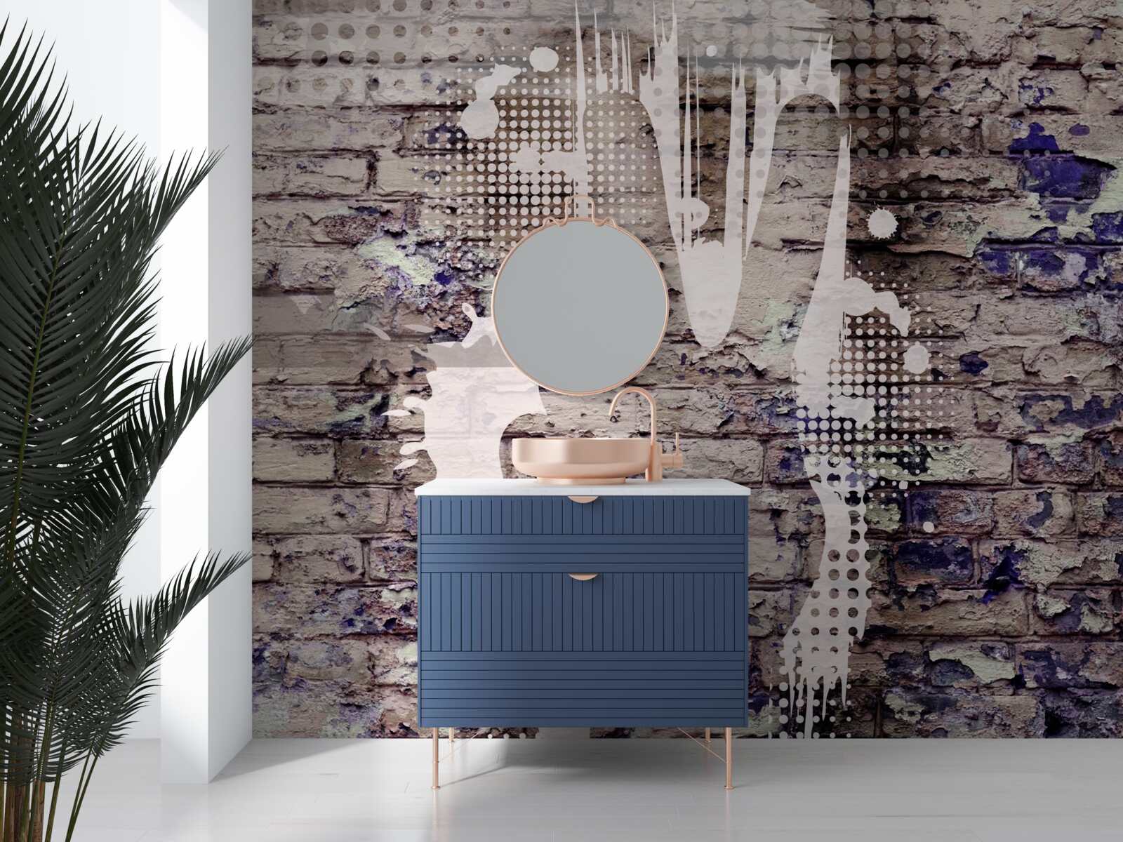 Фотошпалери тінь руки на стіні