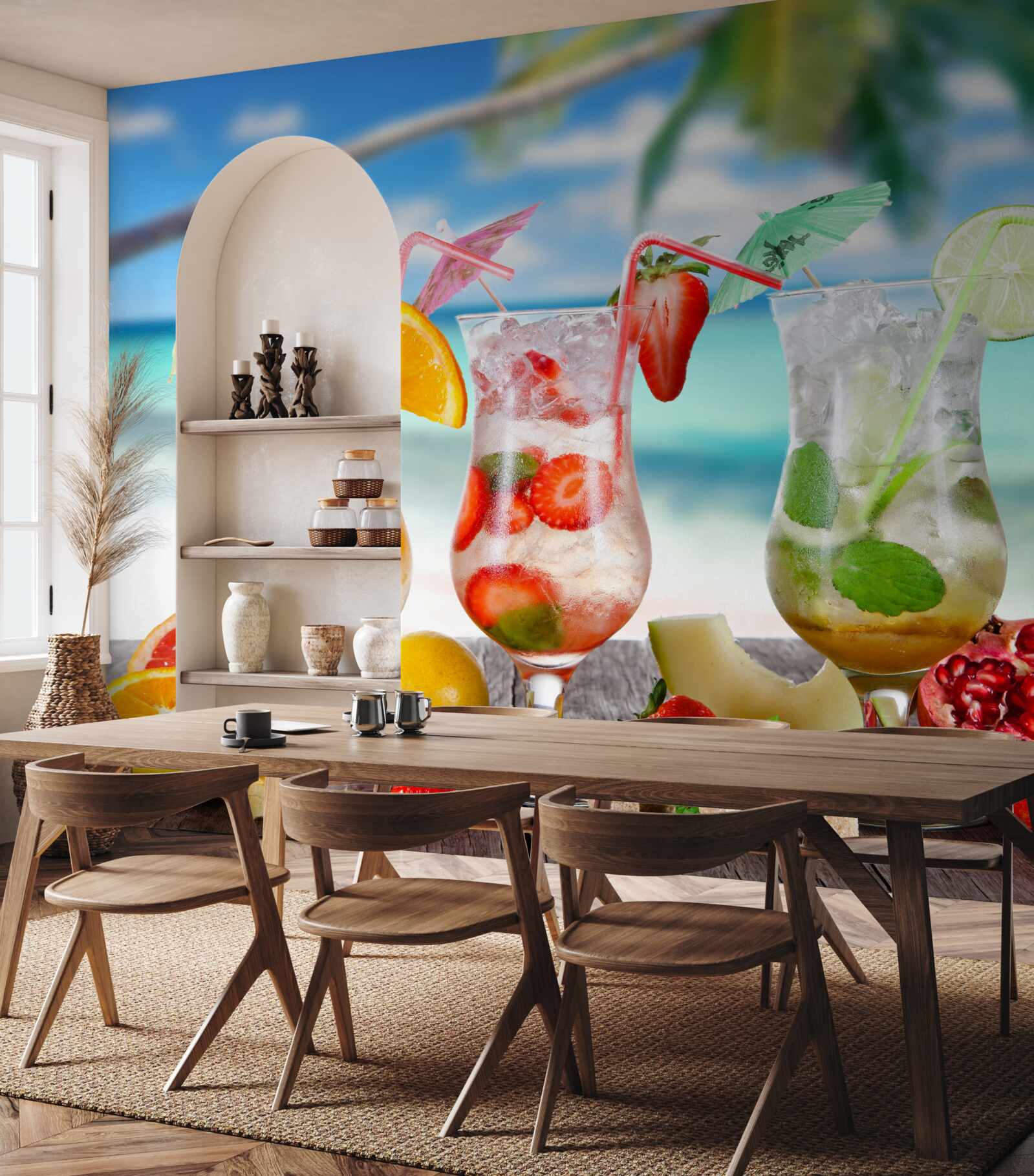 Фотошпалери напої на основі екзотичних фруктів