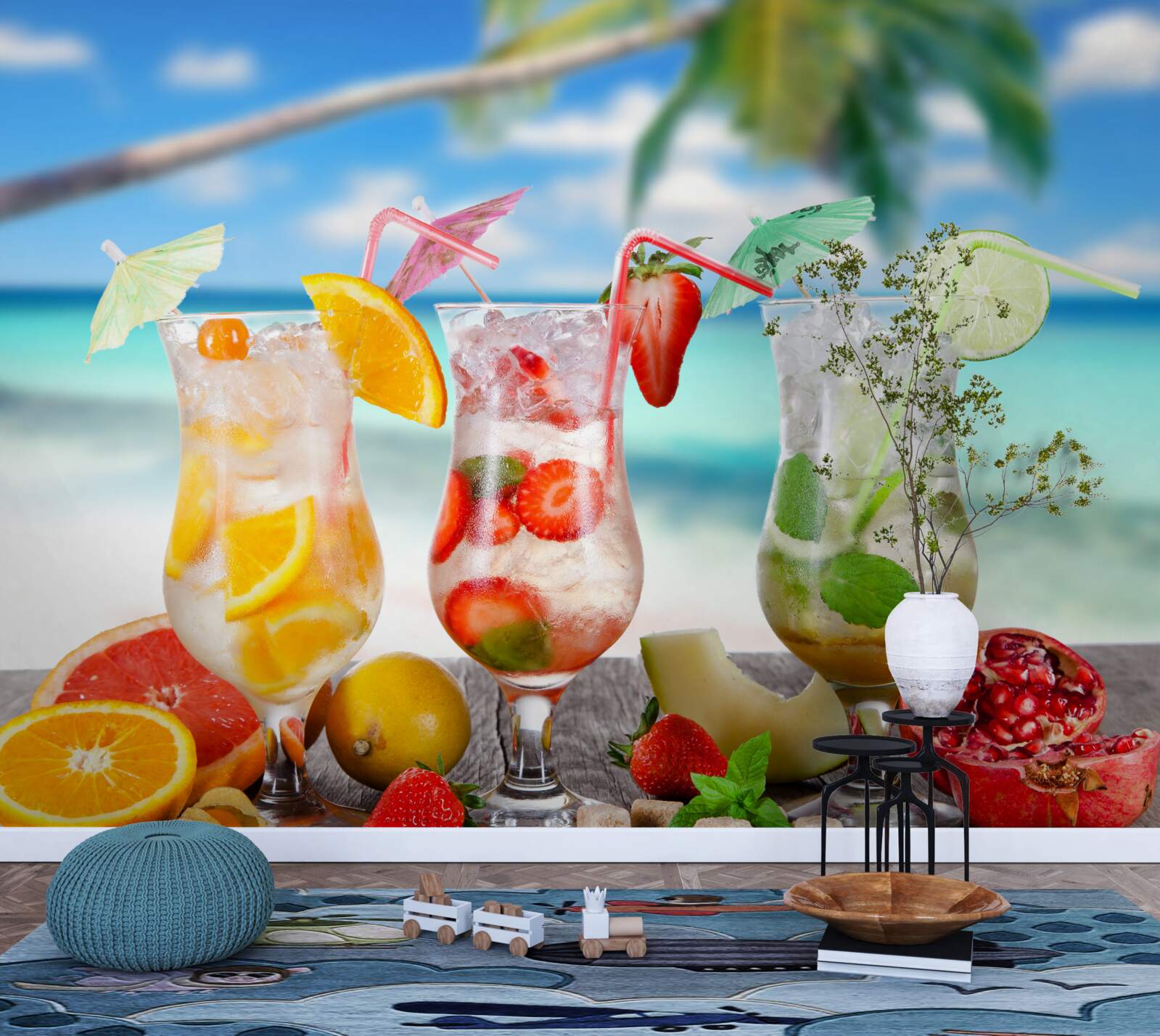 Фотошпалери напої на основі екзотичних фруктів