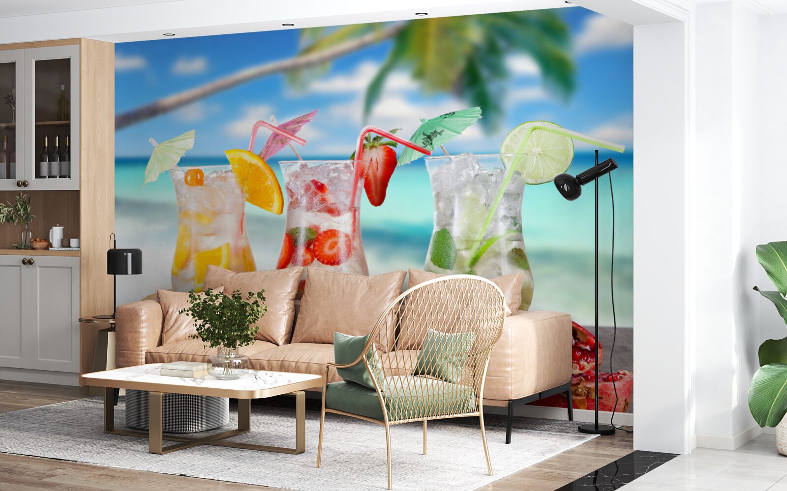 Фотошпалери напої на основі екзотичних фруктів