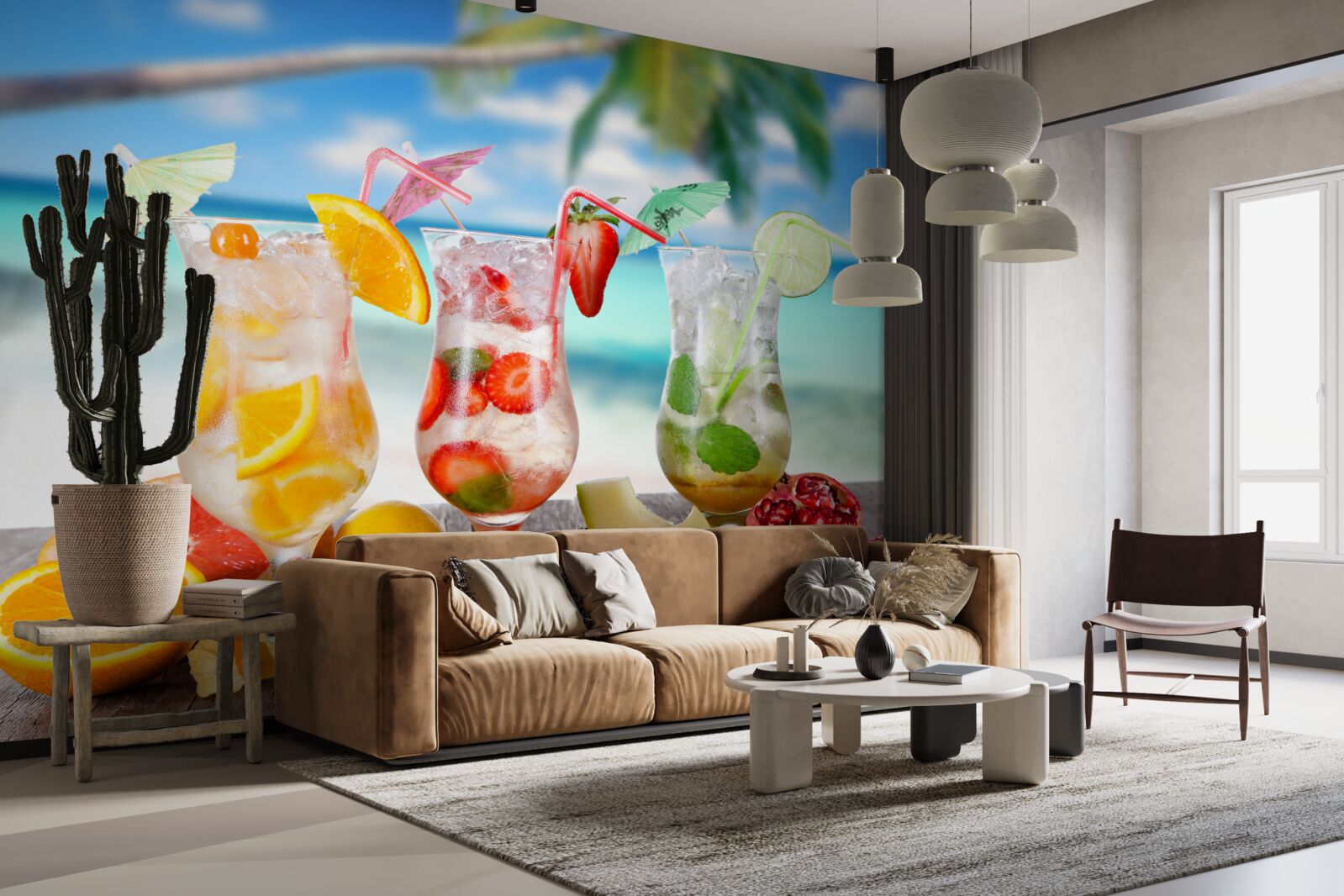 Фотошпалери напої на основі екзотичних фруктів