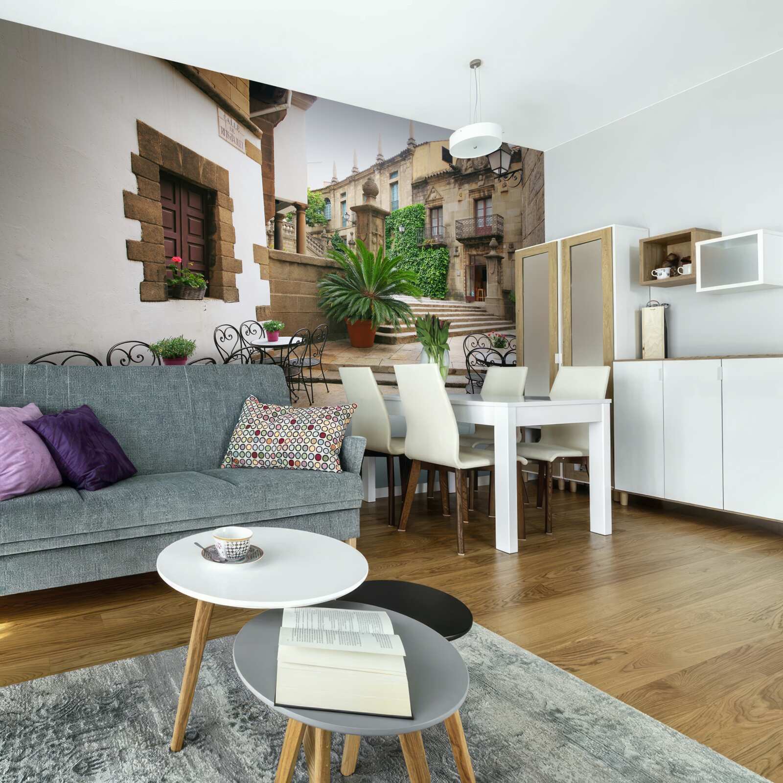 Фотошпалери літні сходи в античному місті