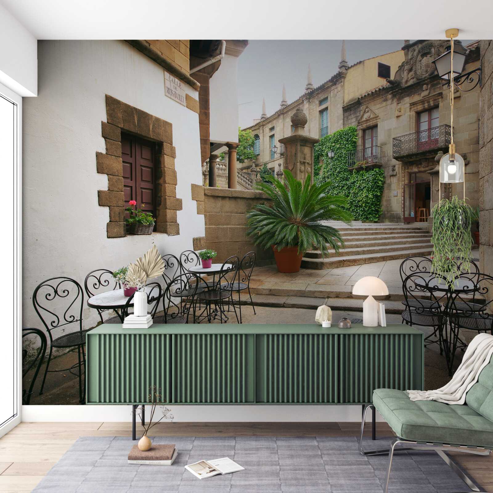 Фотошпалери літні сходи в античному місті