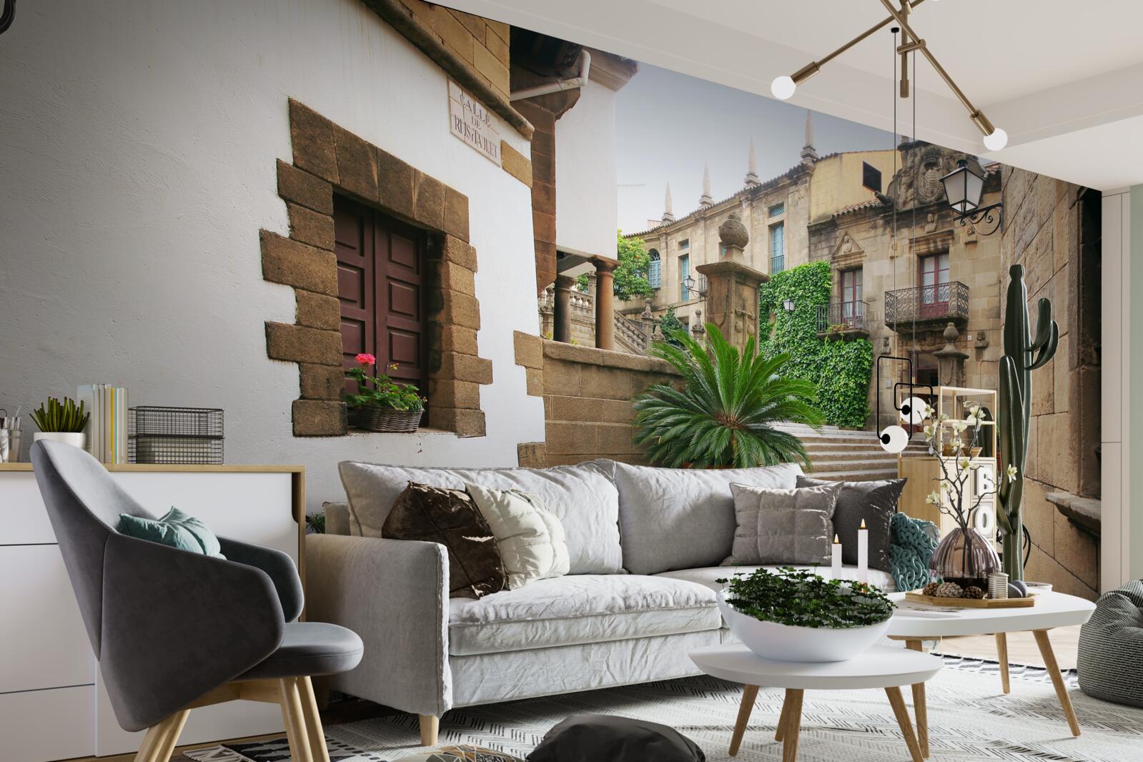 Фотошпалери літні сходи в античному місті