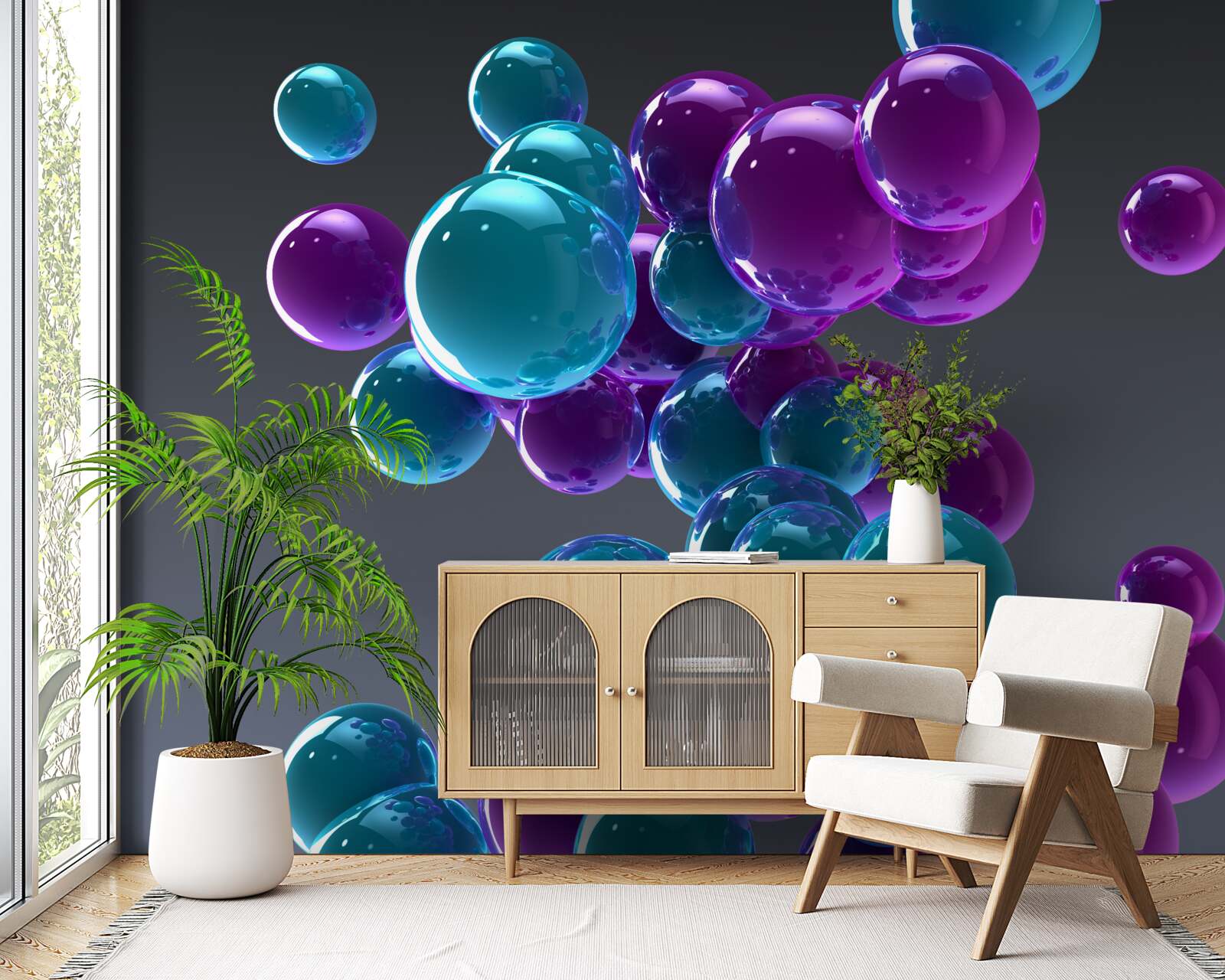 Фотошпалери краплі води зображені крупним планом