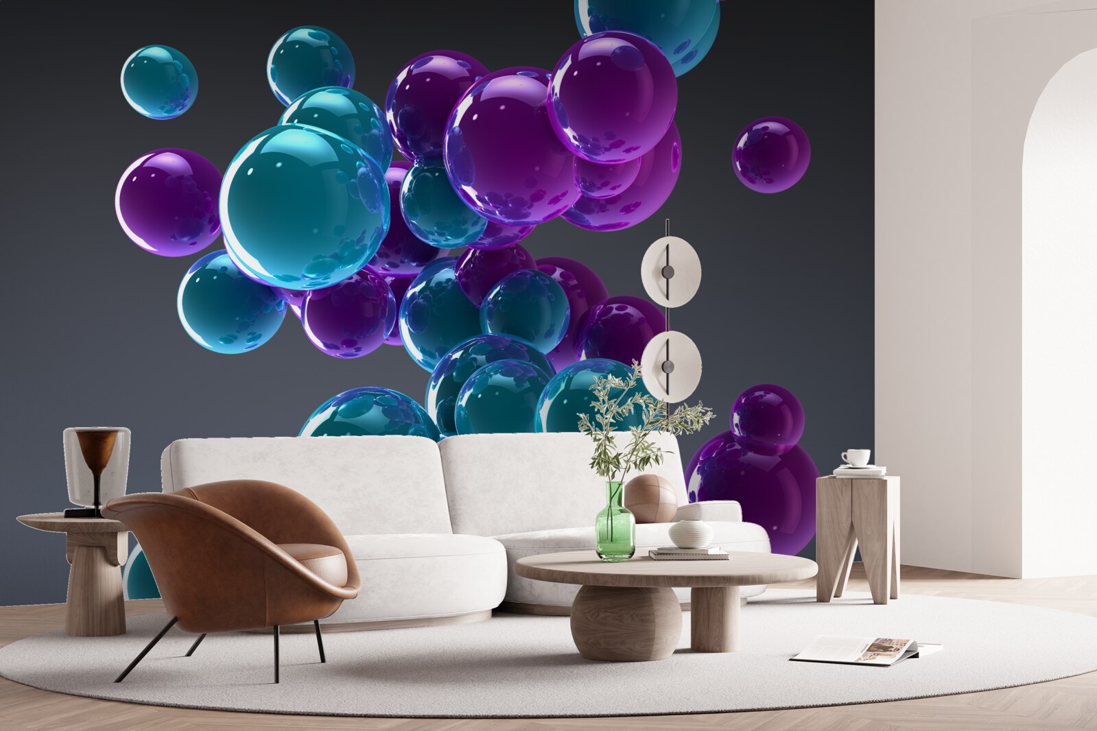 Фотошпалери краплі води зображені крупним планом