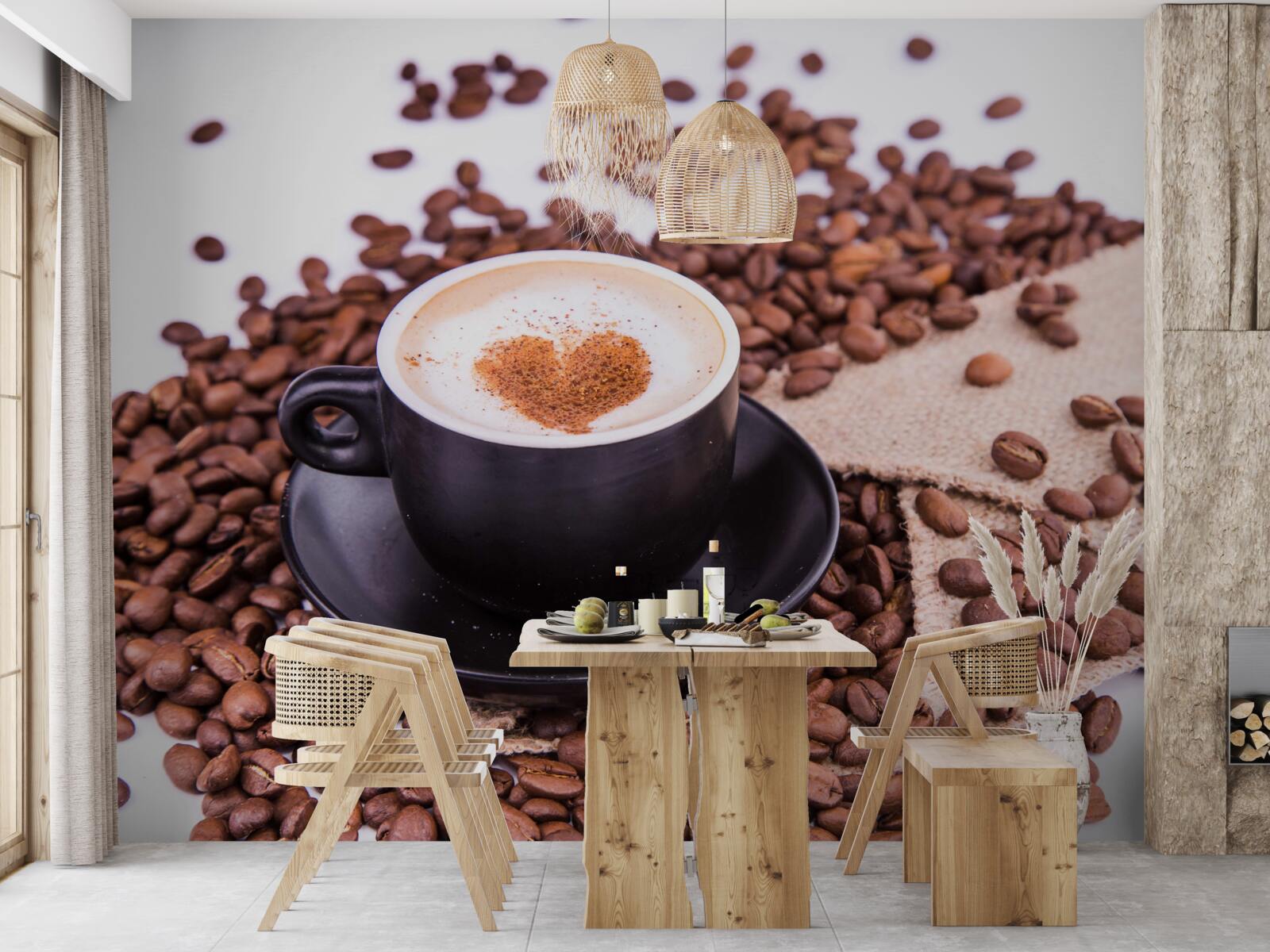 Фотошпалери гарно приготовану чашку кави