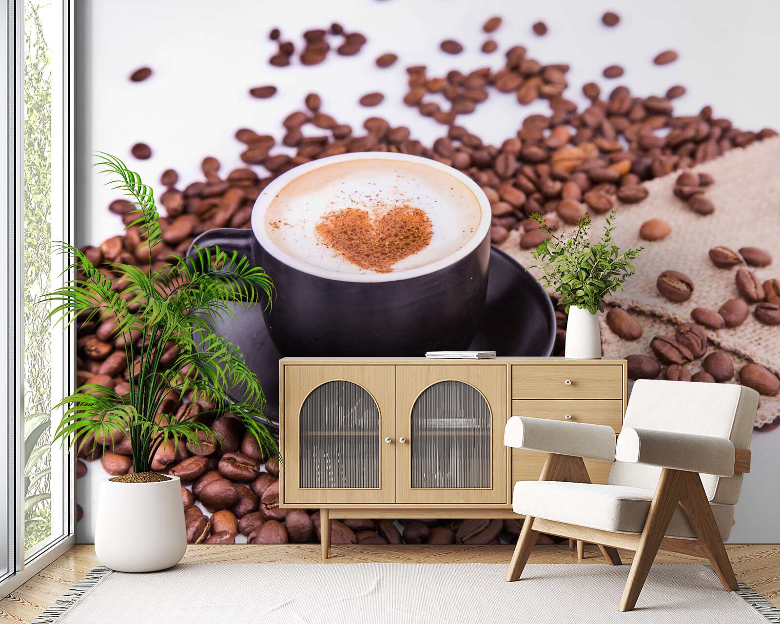 Фотошпалери гарно приготовану чашку кави