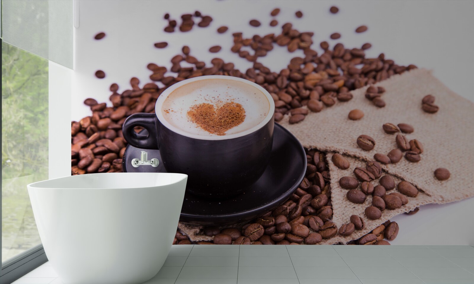 Фотошпалери гарно приготовану чашку кави