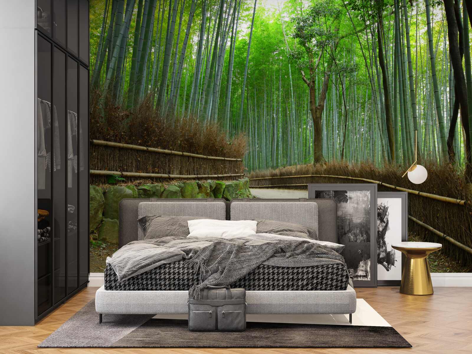 Фотошпалери стежка в бамбуковому гаю