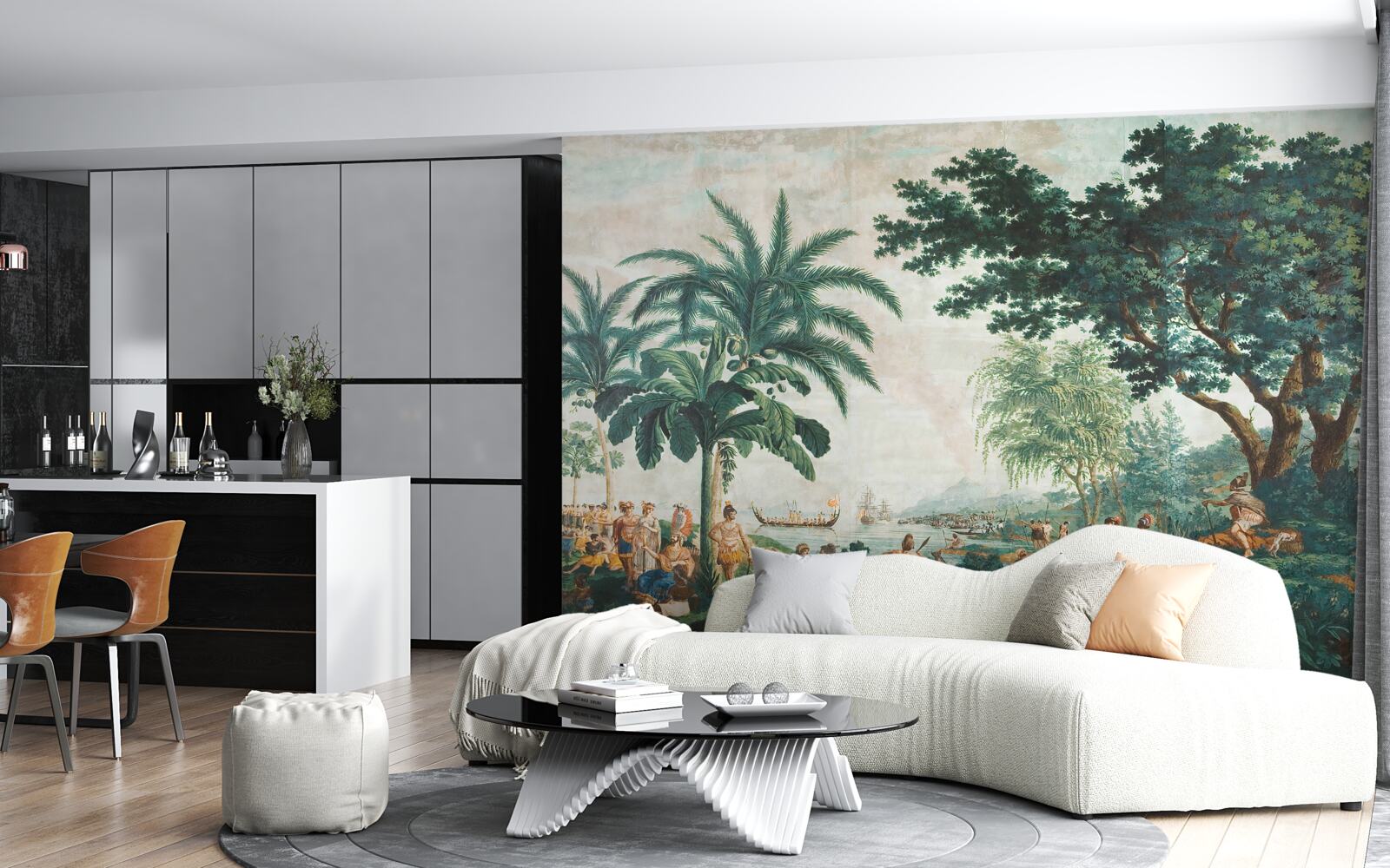 Фотошпалери люди в джунглях