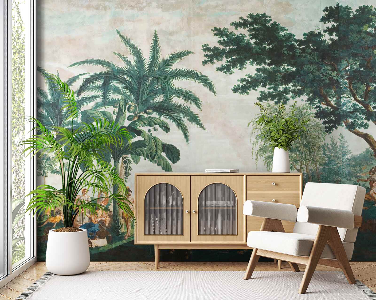 Фотошпалери люди в джунглях