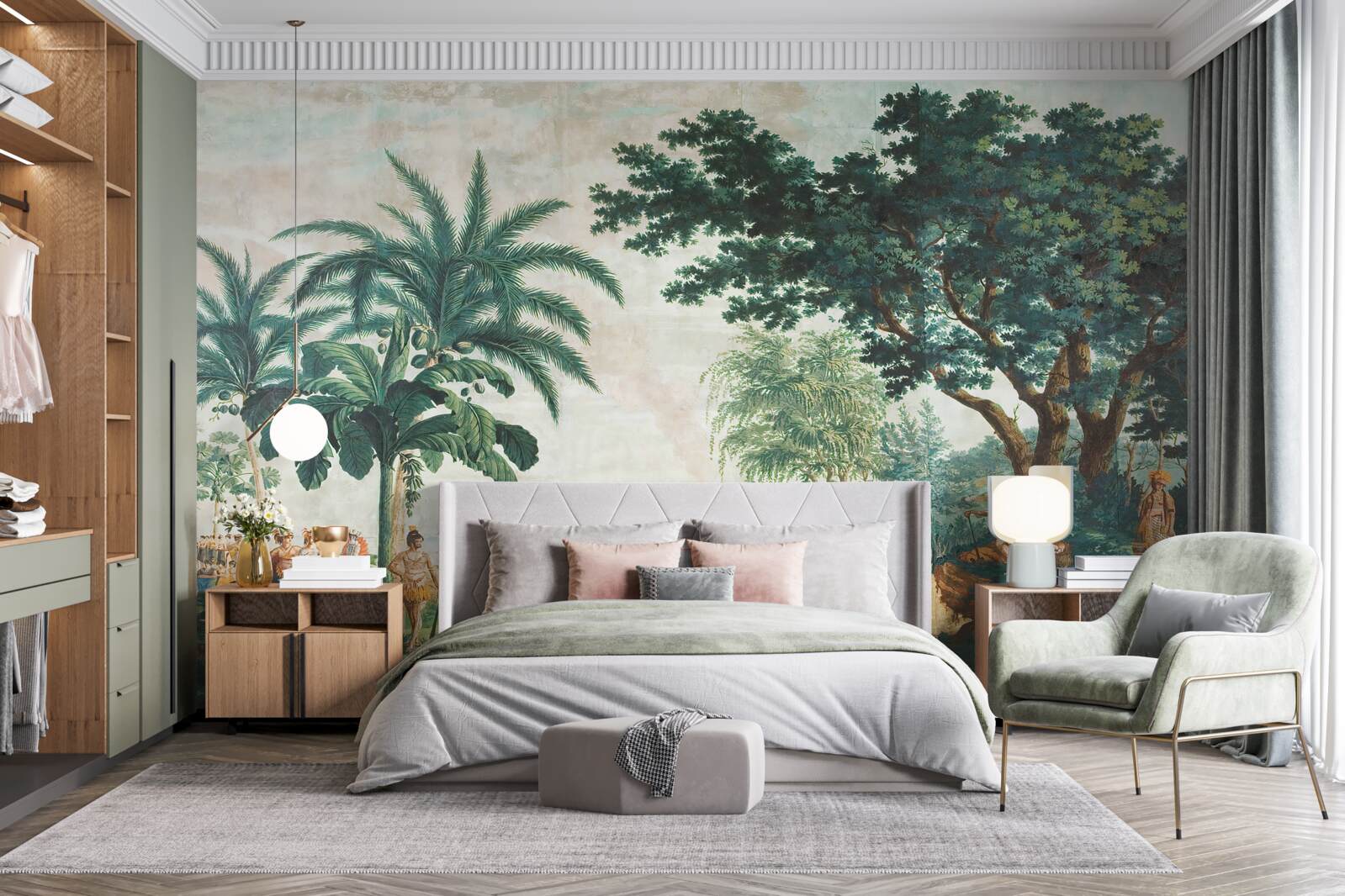 Фотошпалери люди в джунглях